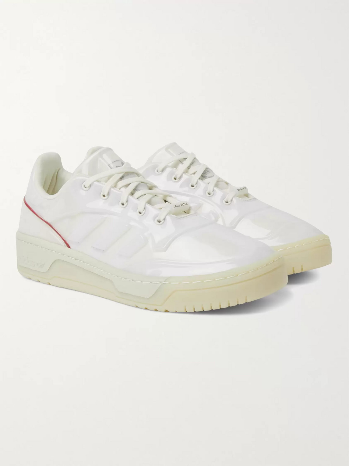Adidas Consortium Craig Green Polta Akh Iii Tpu And Neoprene Sneakers In White
