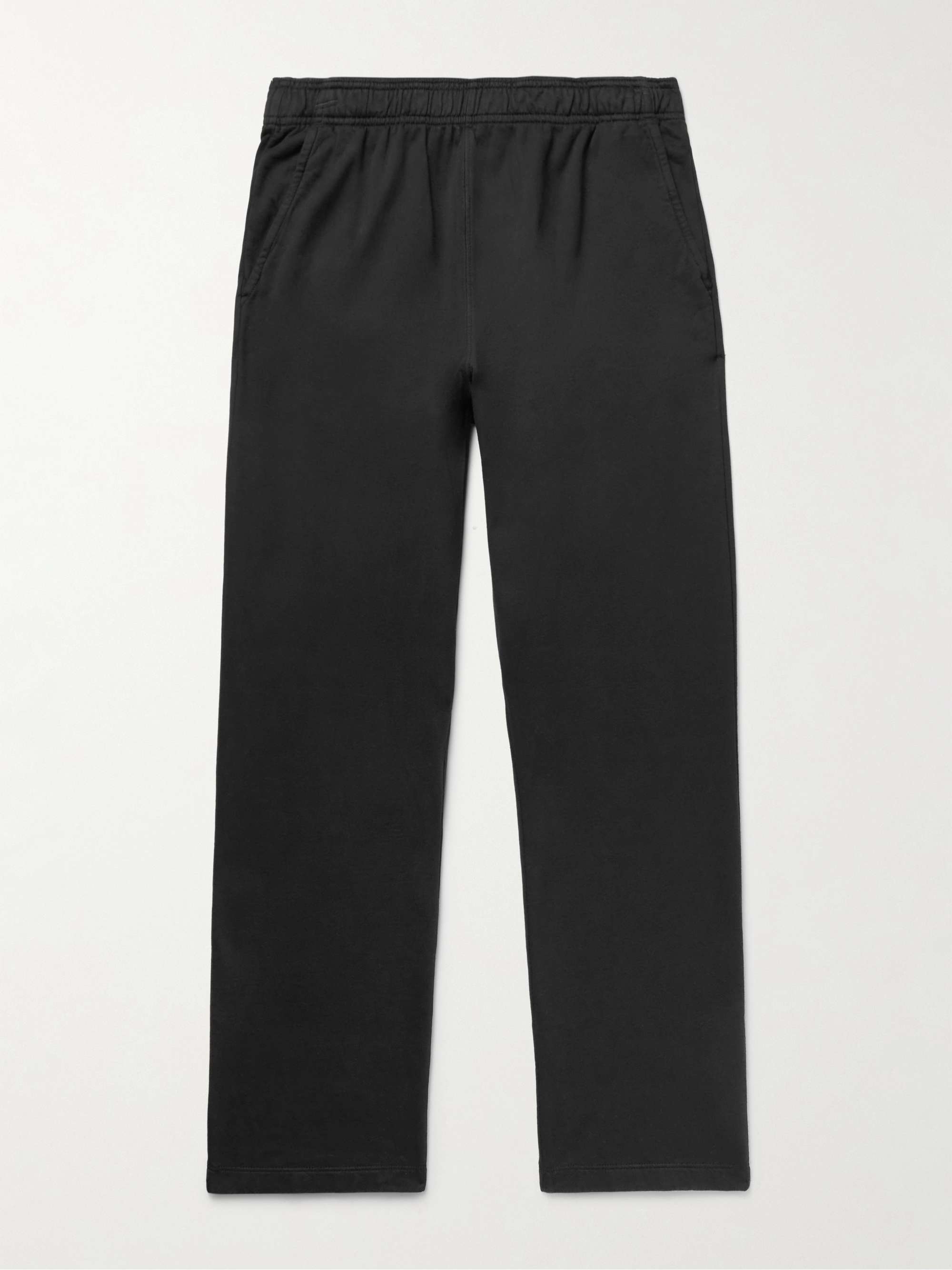 SAVE KHAKI UNITED Straight-Leg Garment-Dyed Supima Cotton-Jersey Sweatpants