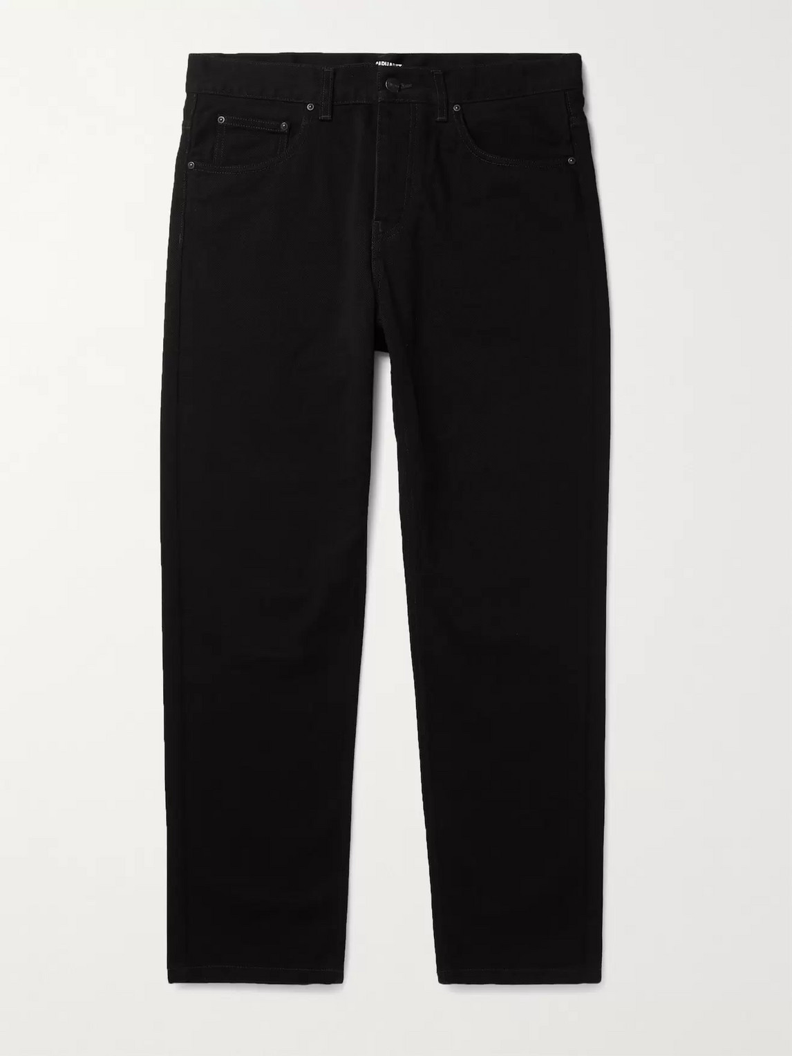 Carhartt Newel Slim-fit Tapered Denim Jeans In Black