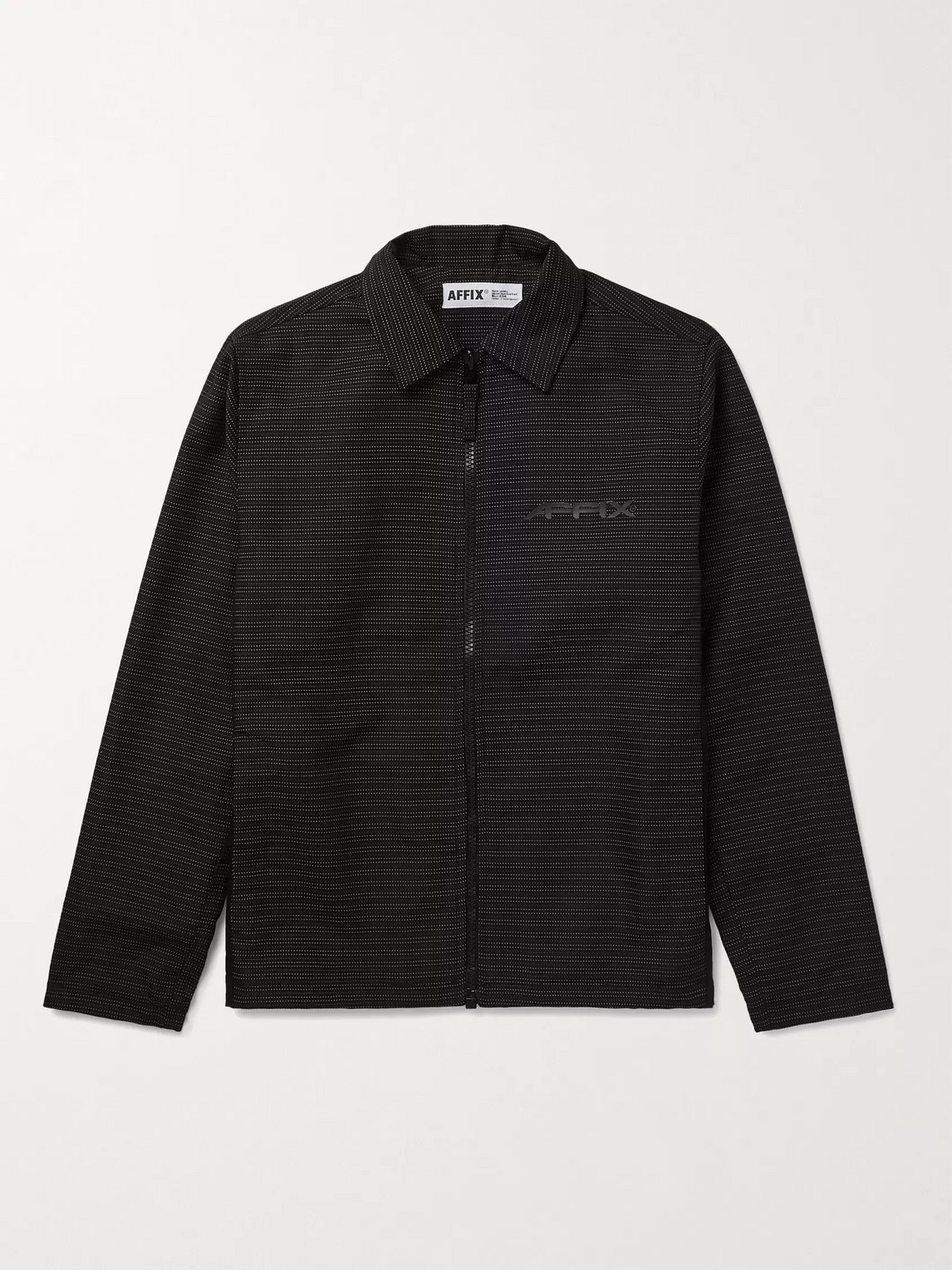 Affix Reflective Nylon Jacket In Black