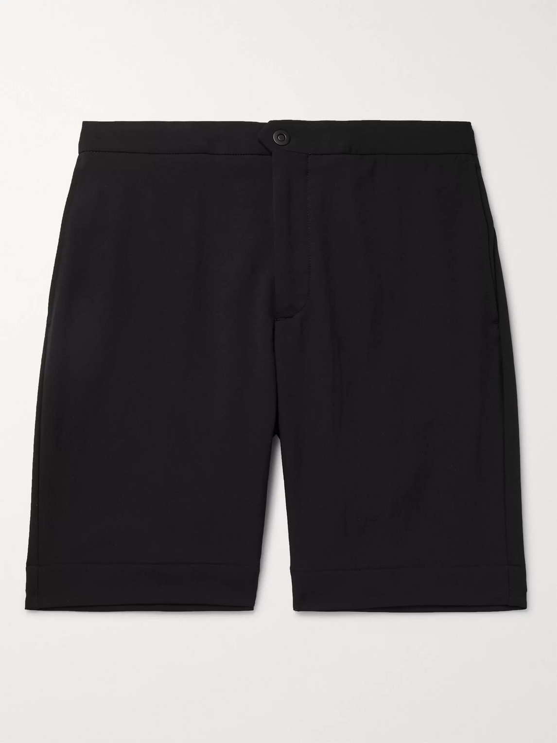Incotex Urban Traveller Slim-fit Tech-twill Shorts In Black