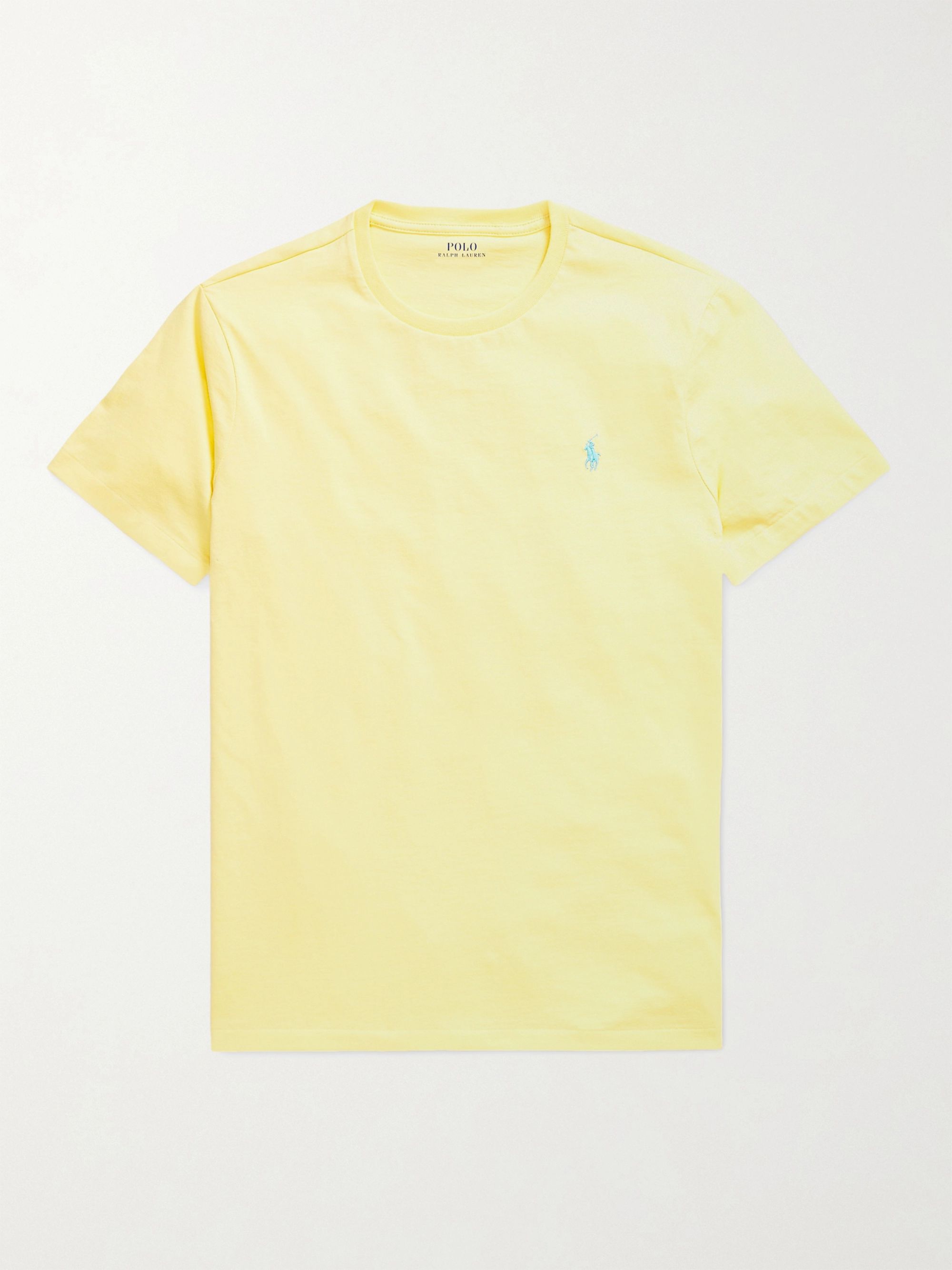 Yellow Cotton-Jersey T-Shirt | Polo 