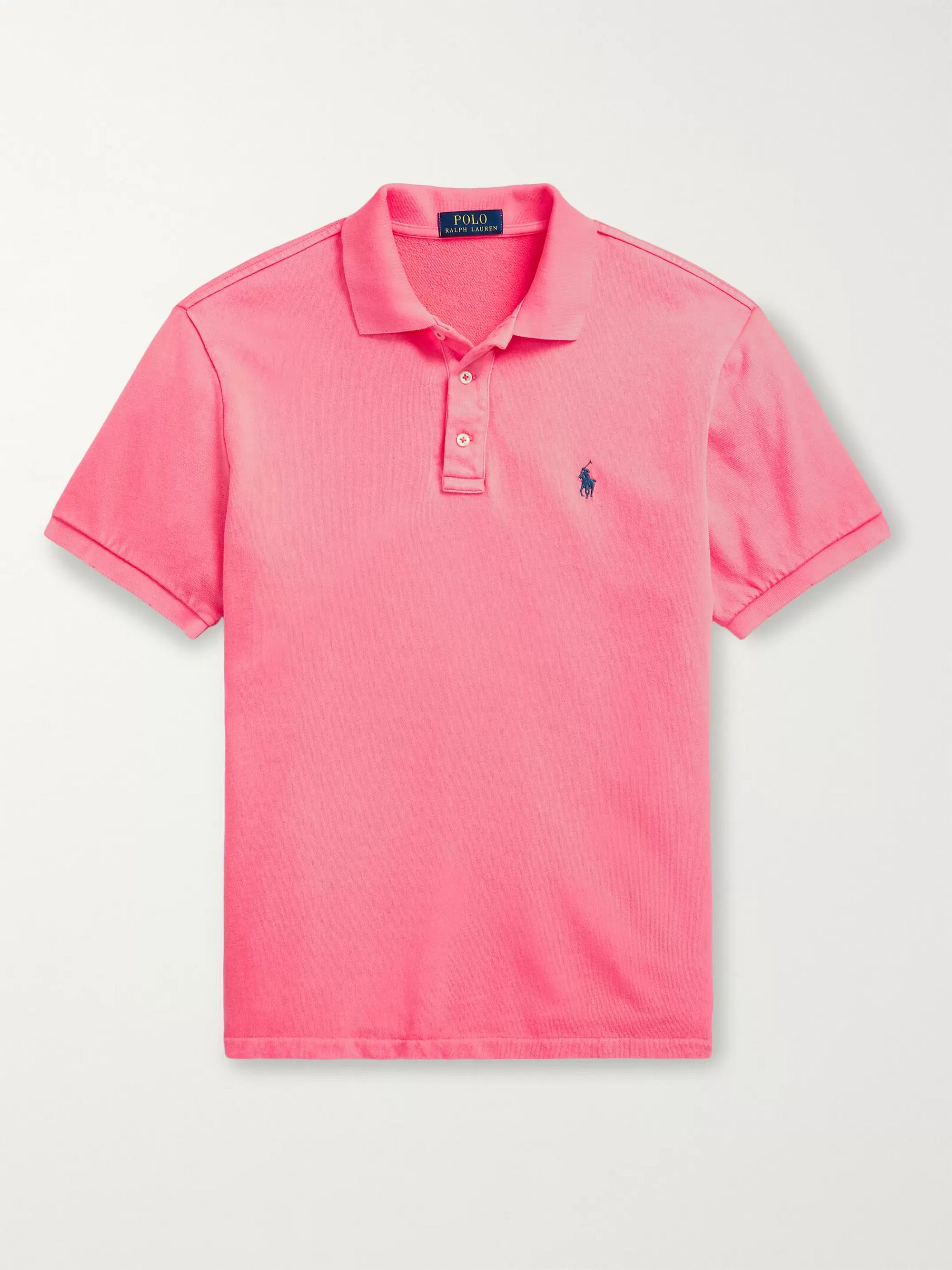 Loopback Cotton-Jersey Polo Shirt 