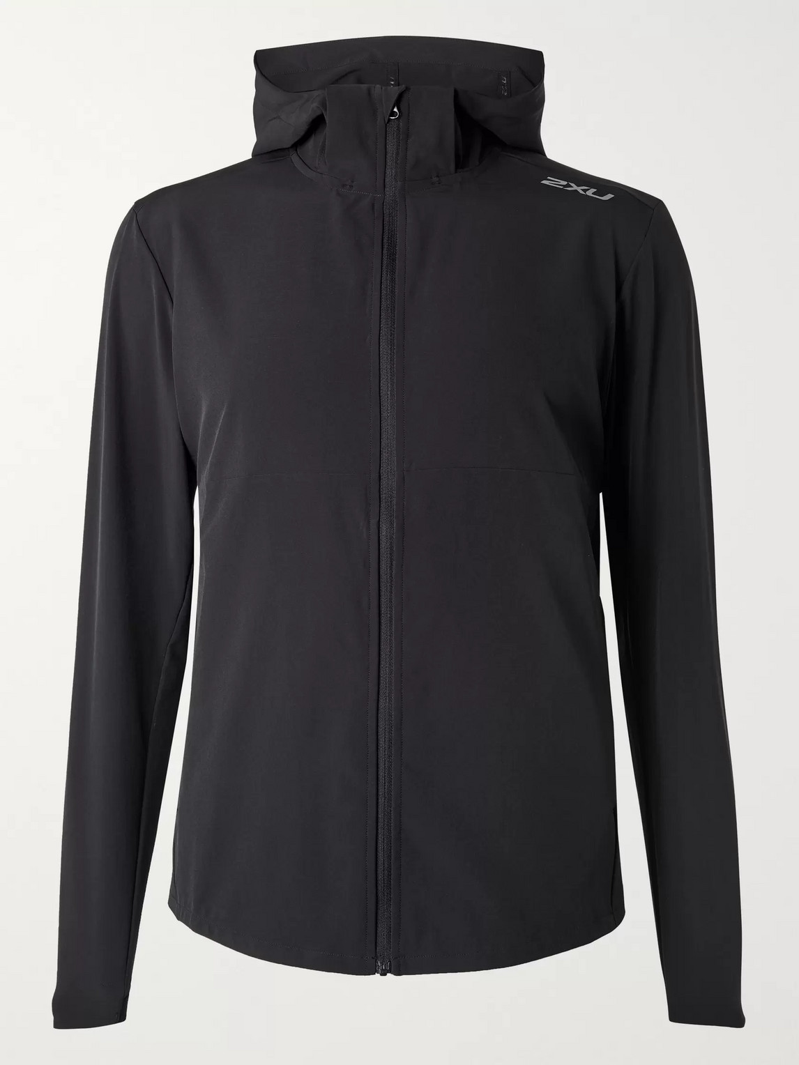 2XU XVENT MESH-PANELLED STRETCH-JERSEY HOODED JACKET