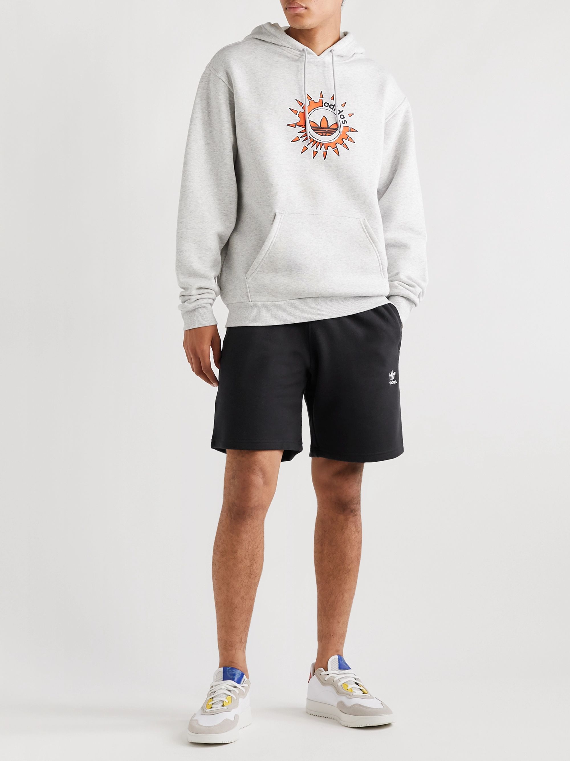 Logo-Embroidered Cotton-Jersey Shorts 