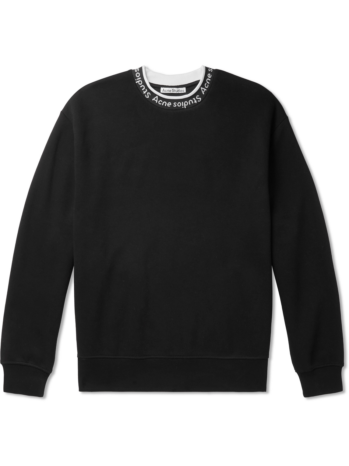 Oversized Logo-Jacquard Fleece-Back Jersey Sweatshirt