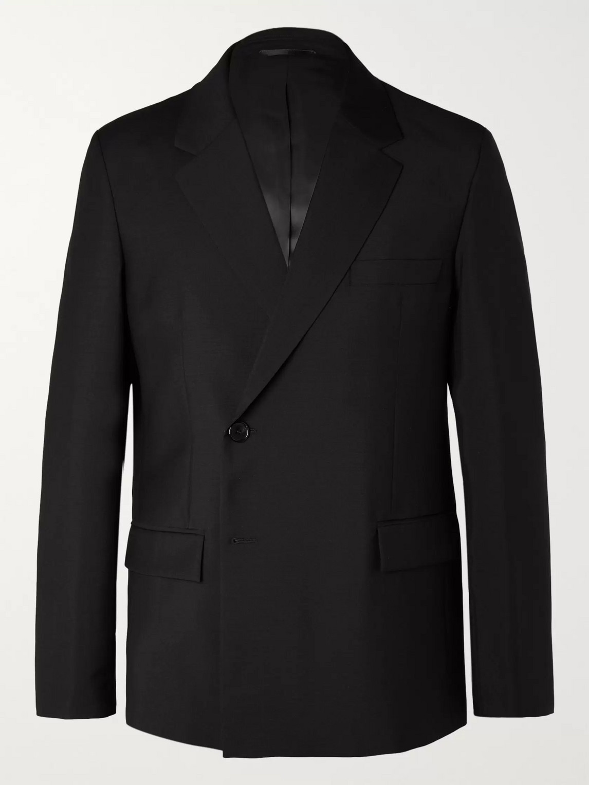 ACNE STUDIOS DOUBLE-BREASTED WOOL AND MOHAIR-BLEND SUIT JACKET