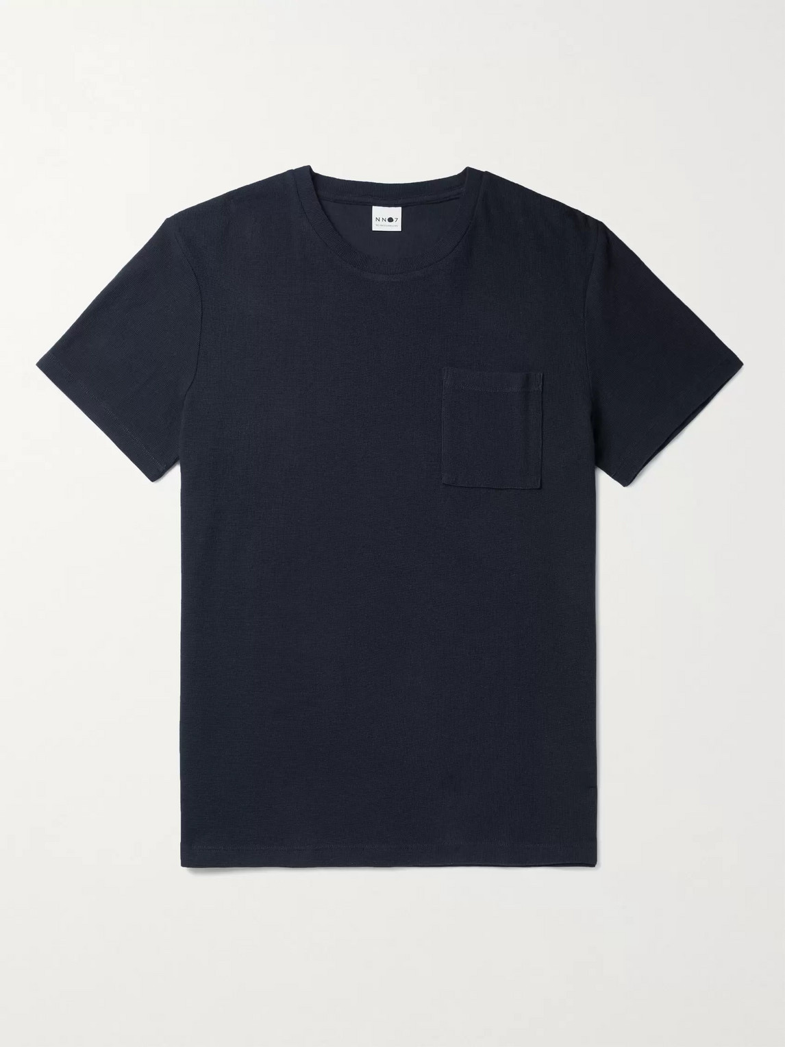 NN07 CLIVE WAFFLE-KNIT COTTON AND MODAL-BLEND T-SHIRT
