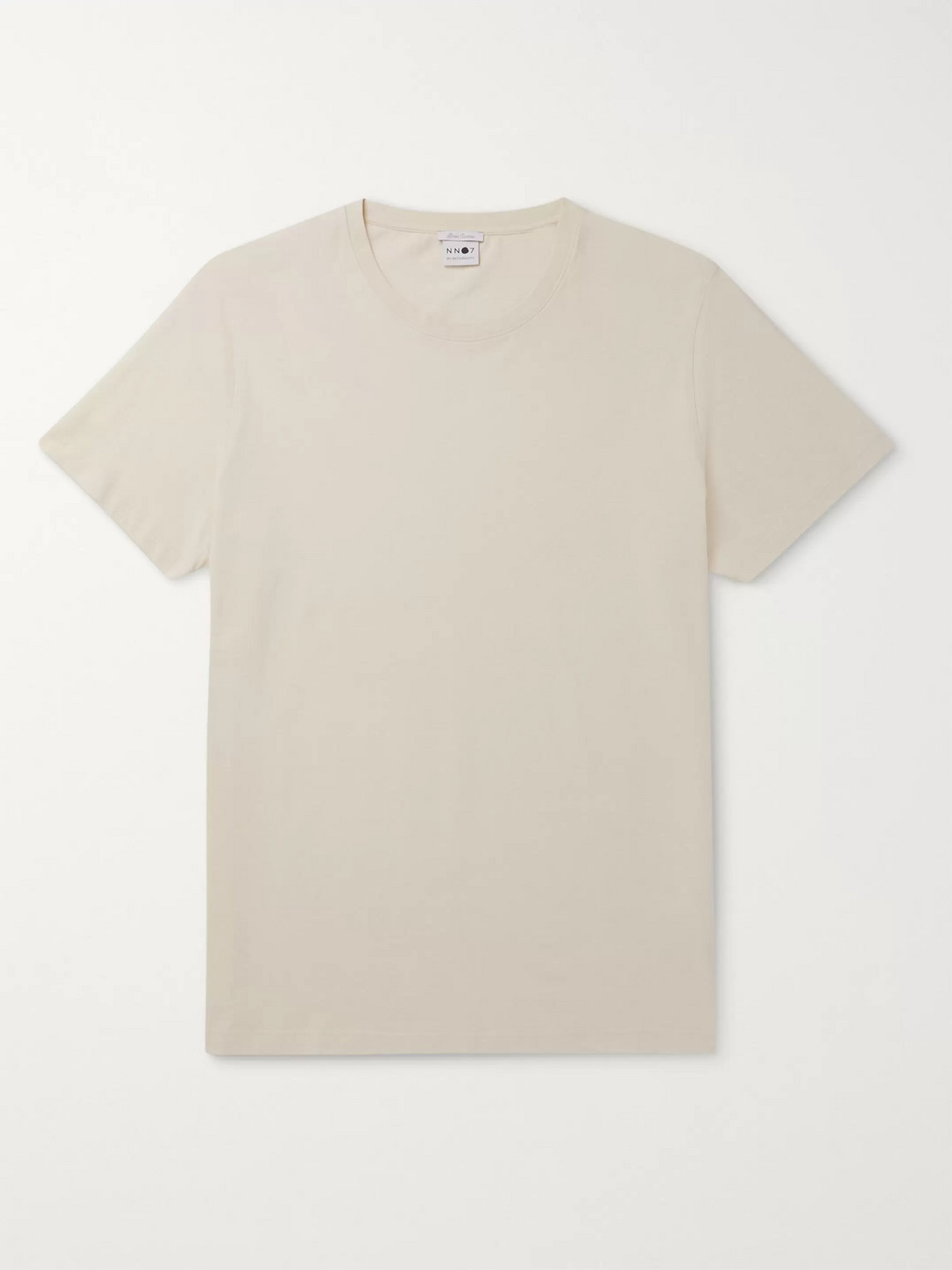 Nn07 Pima Cotton-jersey T-shirt In Neutrals