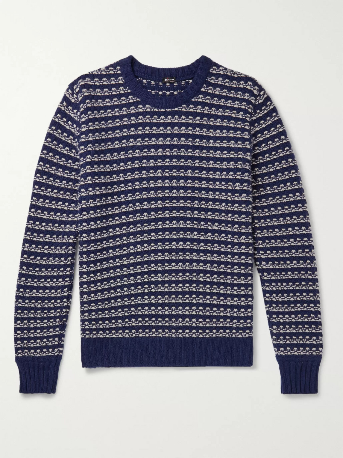 Kiton Cashmere Sweater In Blue