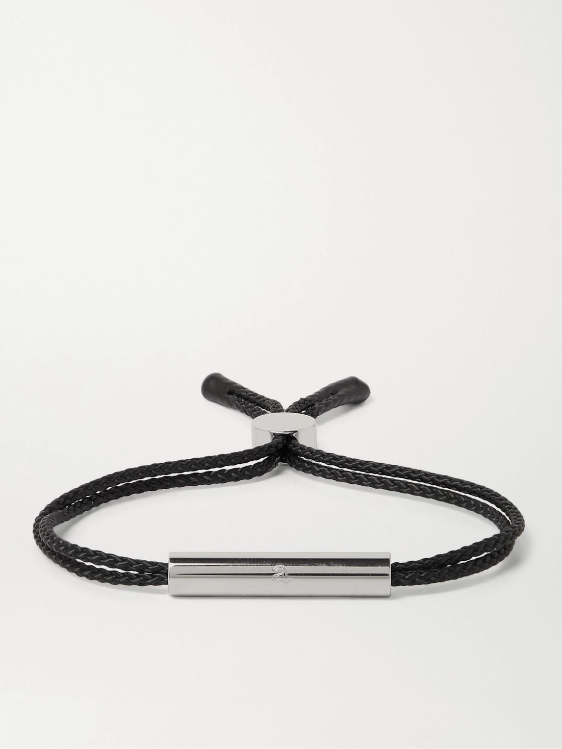 Alice Made This Charlie Cord And Rhodium-plated Bracelet In Black