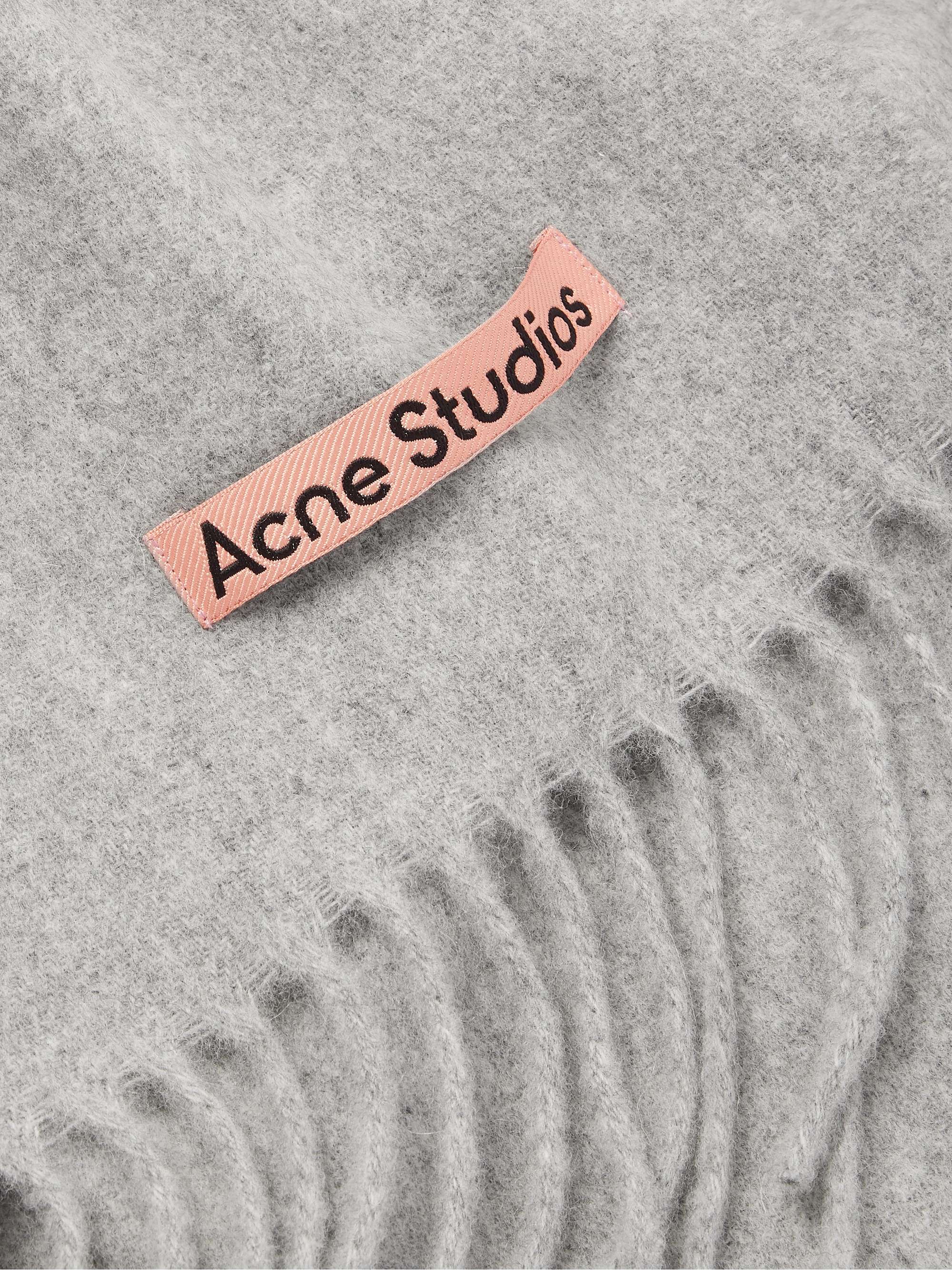 ACNE STUDIOS Oversized Fringed Wool Scarf