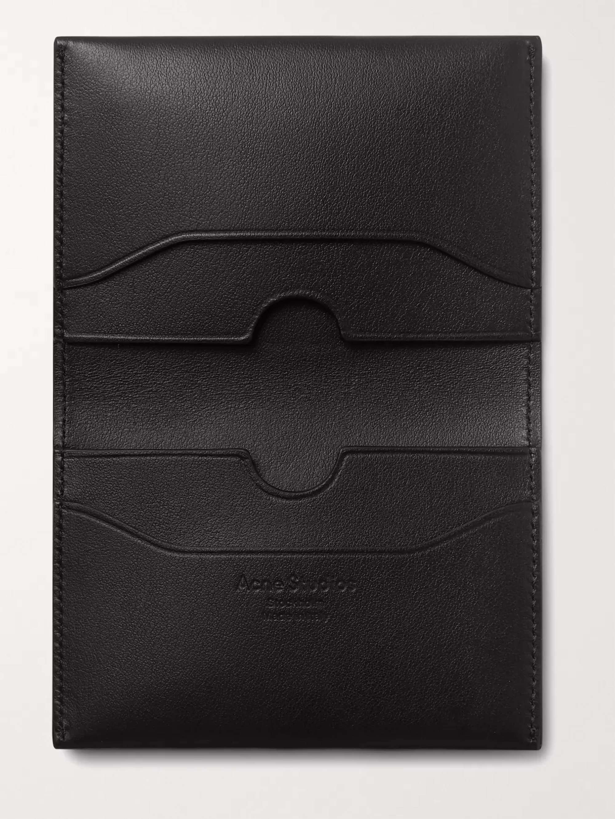 ACNE STUDIOS Logo-Print Leather Billfold Wallet
