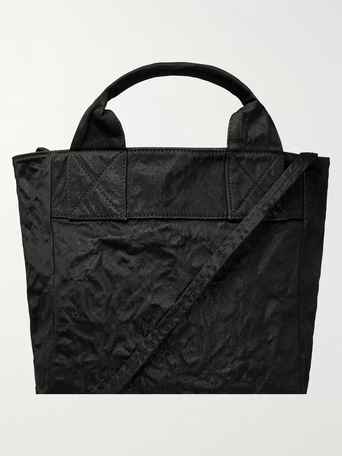 ACNE STUDIOS CRINKLED COTTON AND NYLON-BLEND TOTE BAG