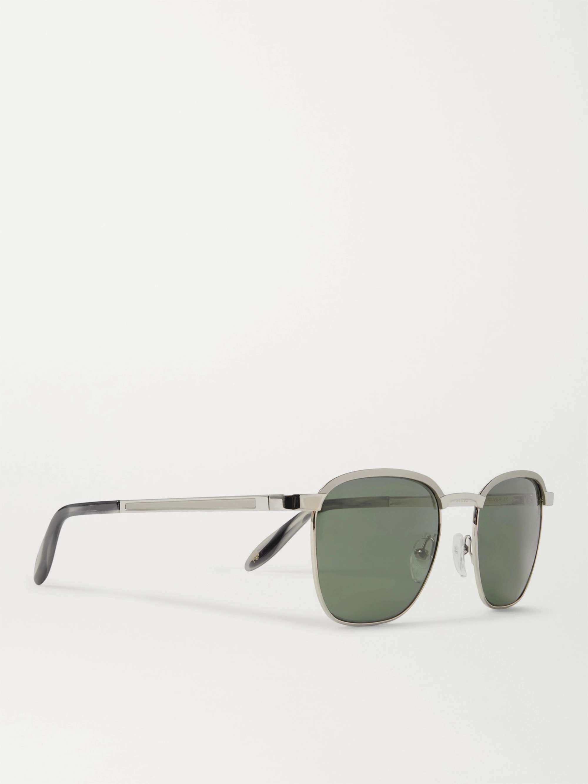 MOSCOT Mish Square-Frame Silver-Tone Sunglasses