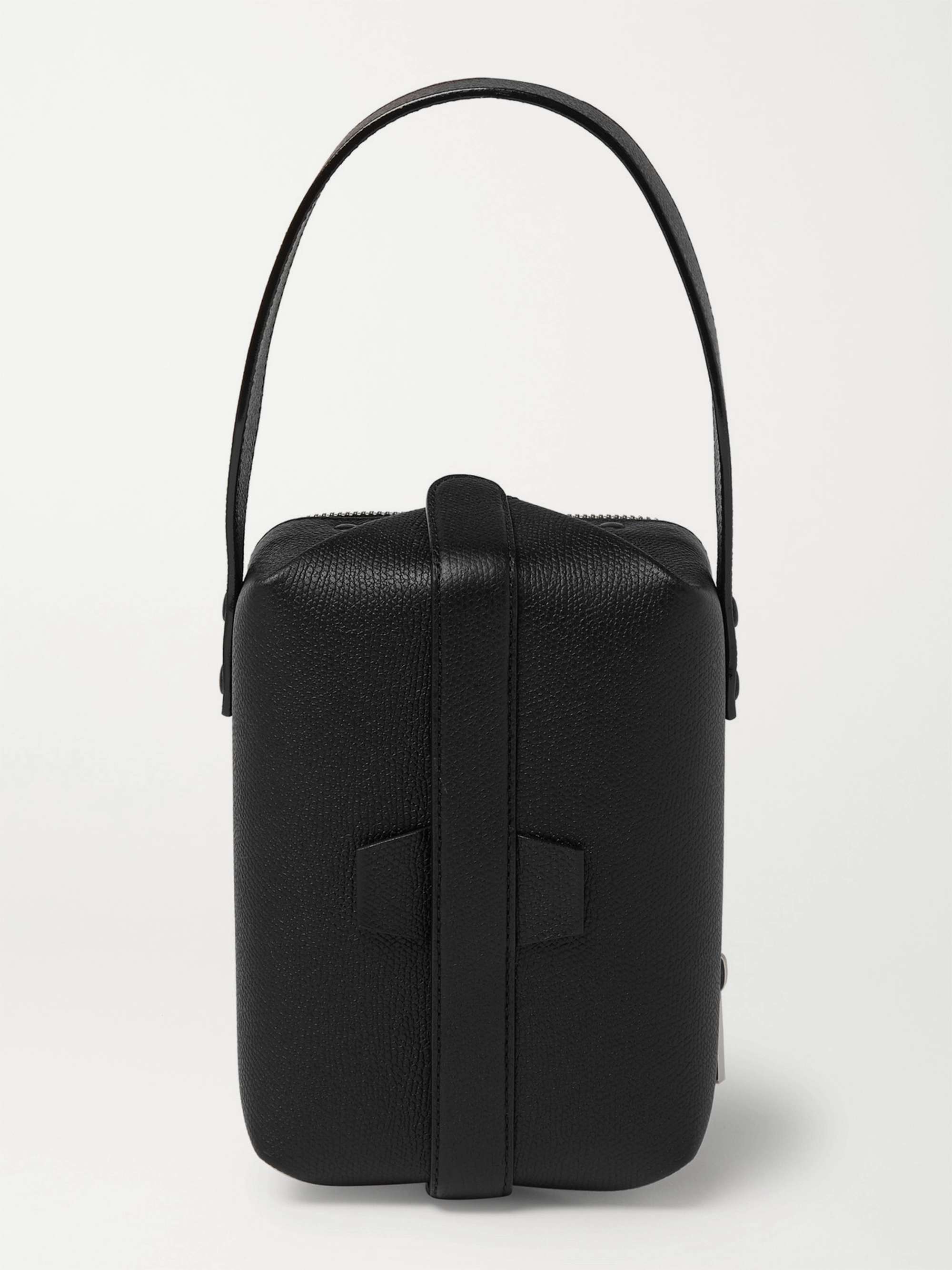 VALEXTRA Pebble-Grain Leather Tote Bag