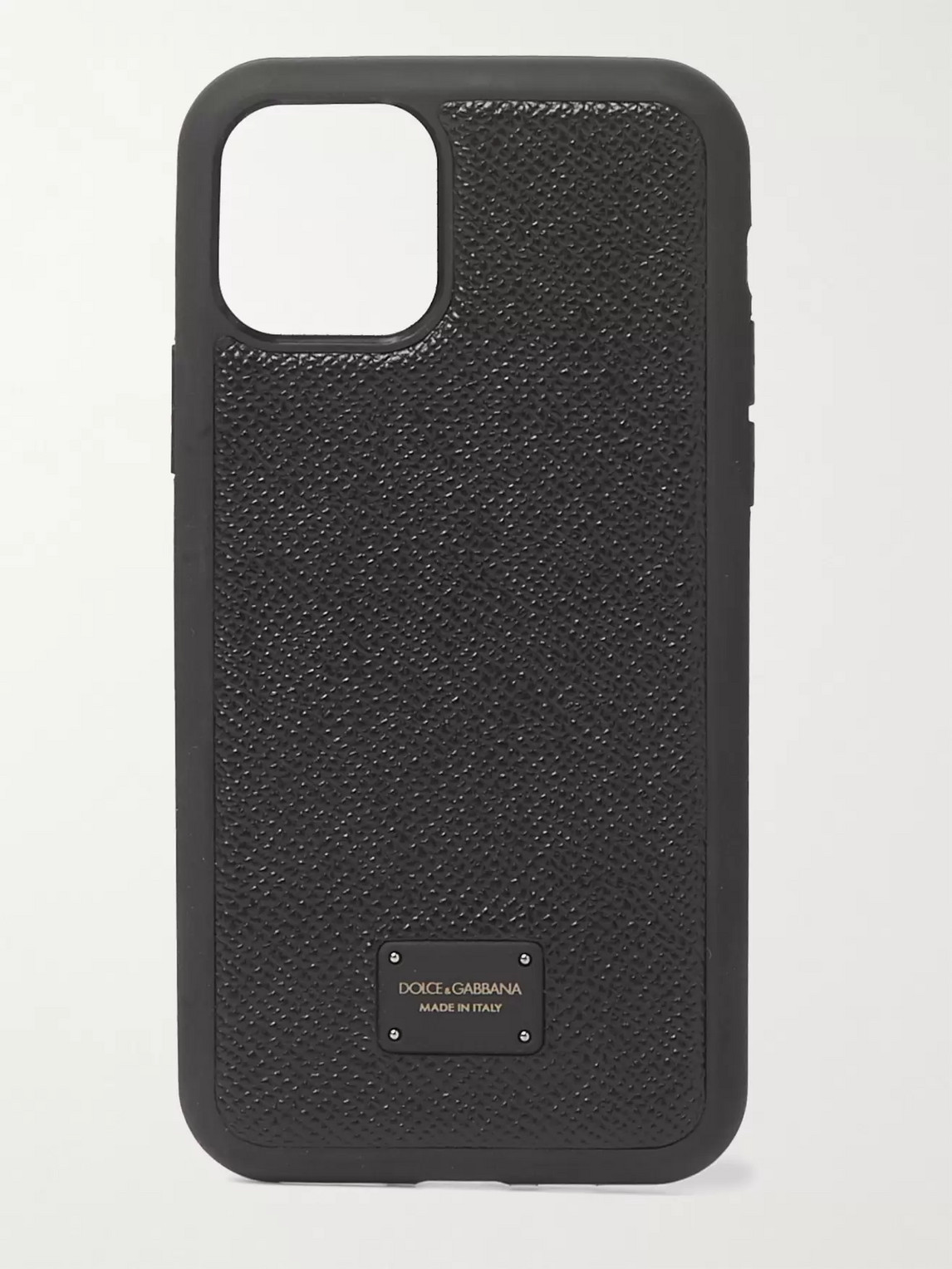 Dolce & Gabbana Pebble-grain Leather Iphone 11 Pro Case In Black