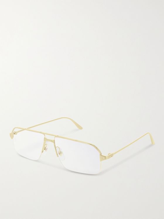 cartier glasses gold frame