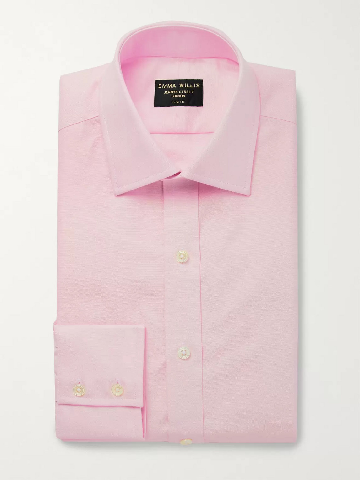Emma Willis Slim-fit Cotton Oxford Shirt In Pink