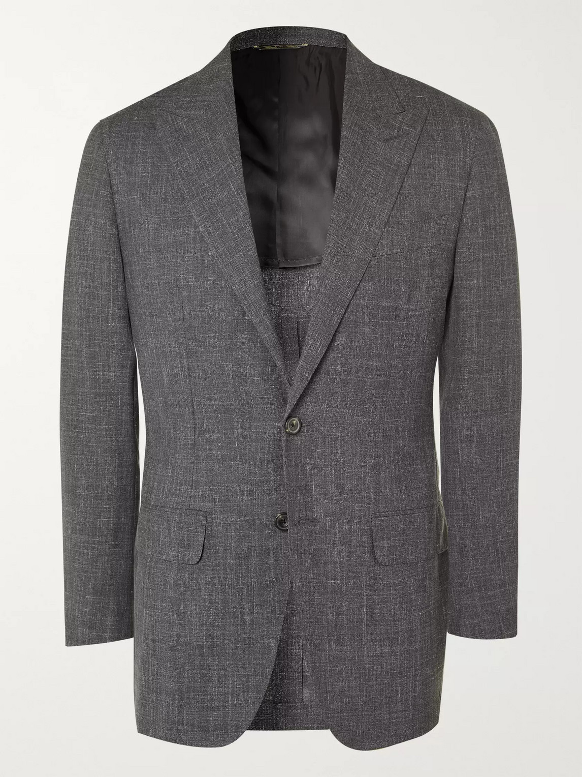 THOM SWEENEY UNSTRUCTURED WOOL, SILK AND LINEN-BLEND SUIT JACKET