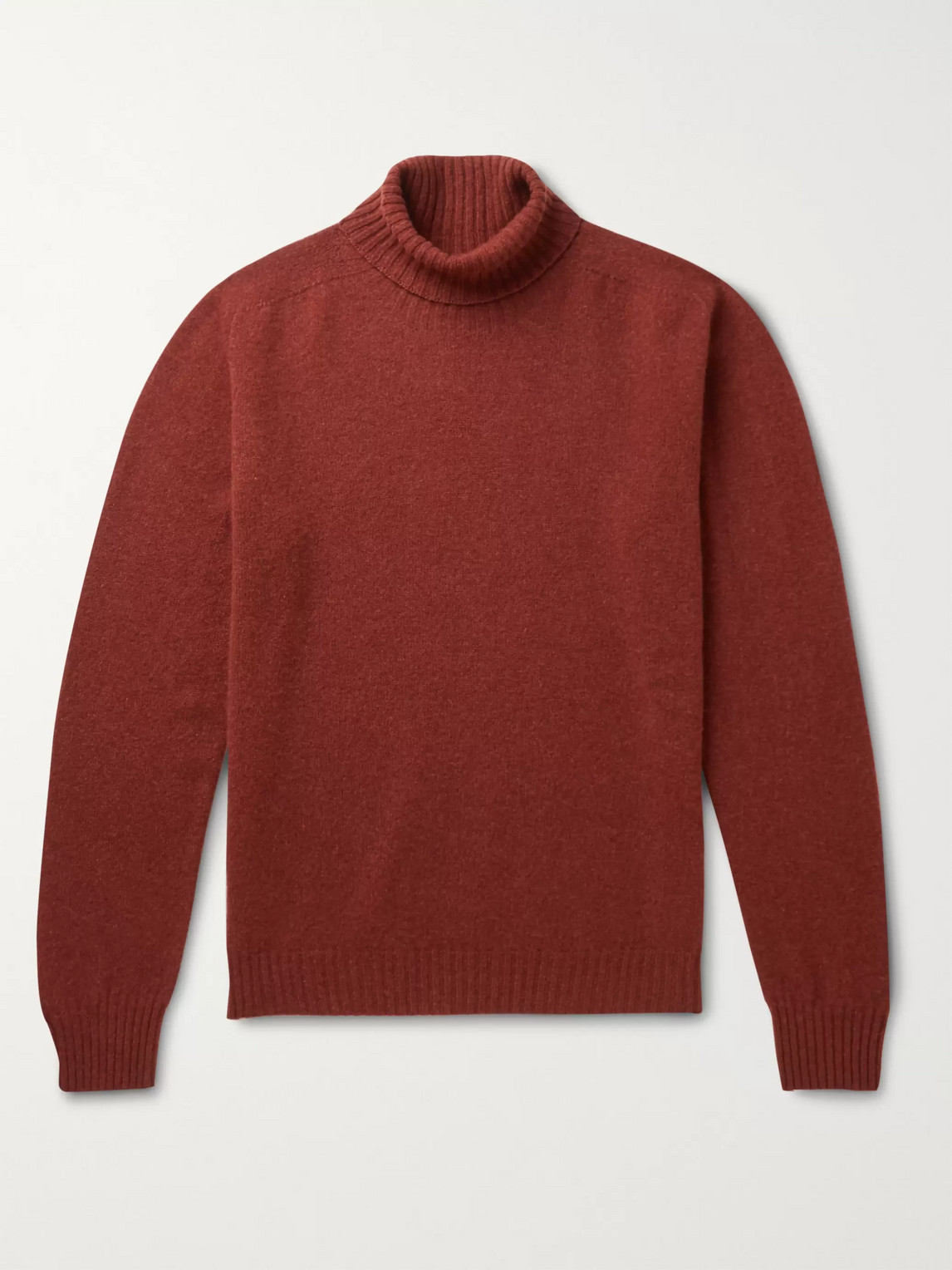 Altea Virgin Wool Rollneck Sweater In Red