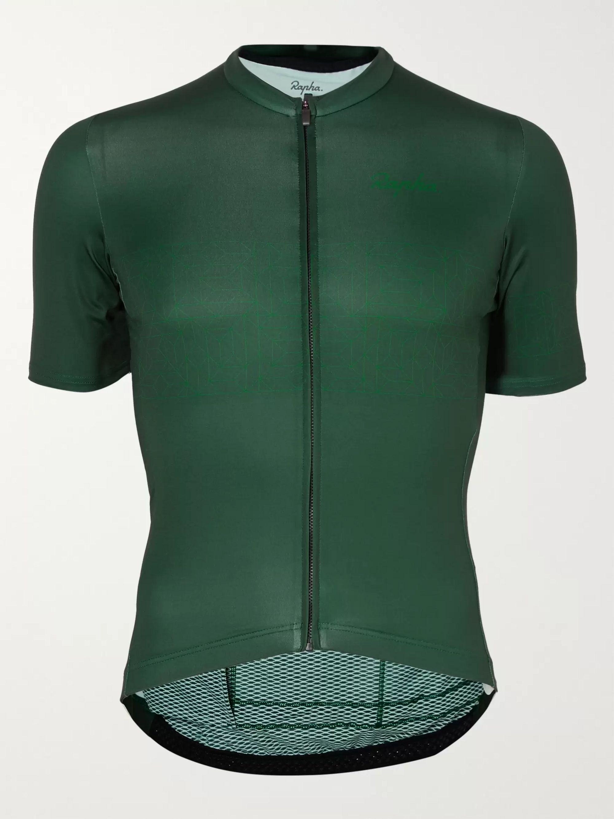 Printed Panelled Cycling Jersey 