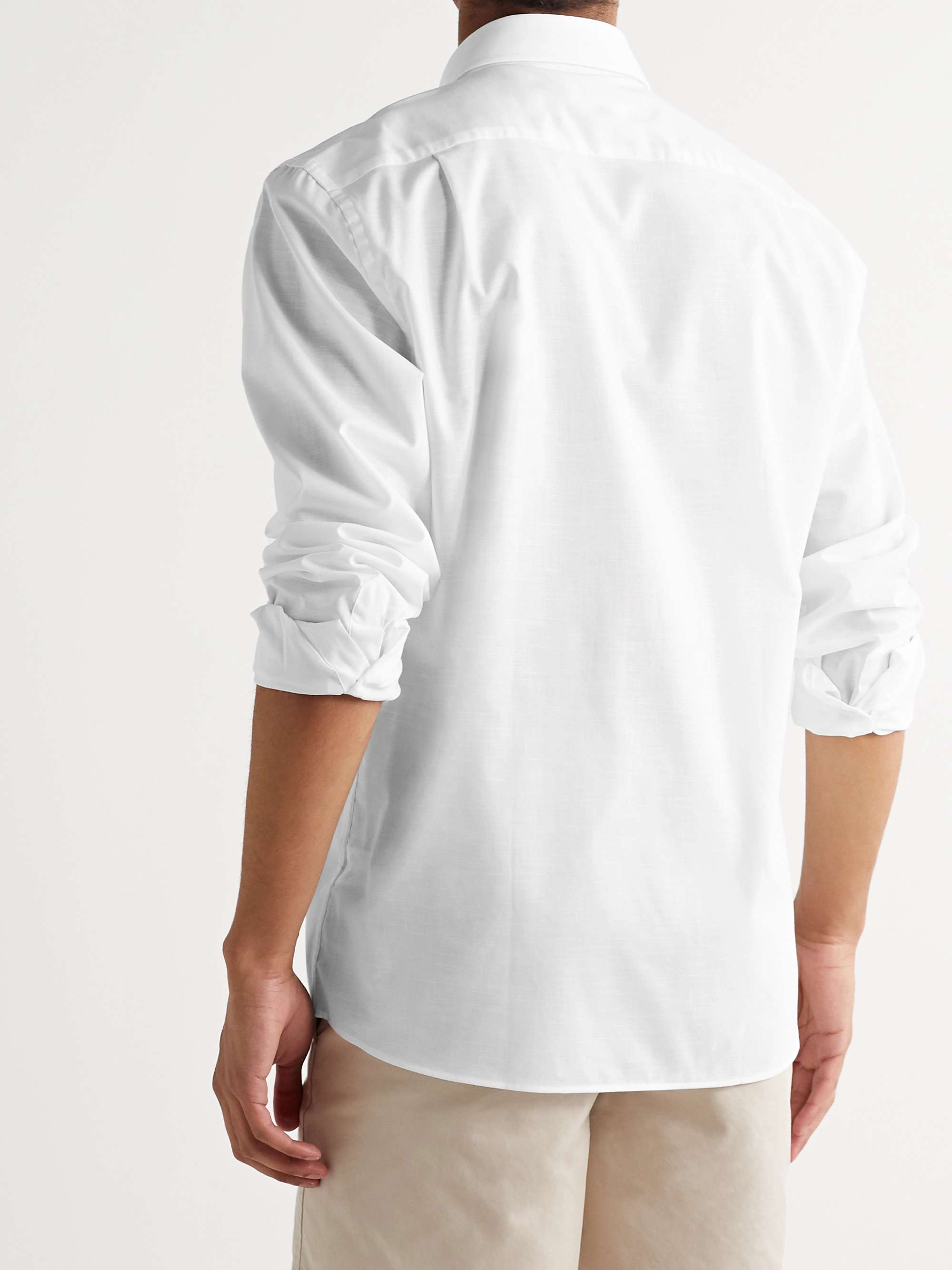 PETER MILLAR Summer Button-Down Collar Cotton Shirt