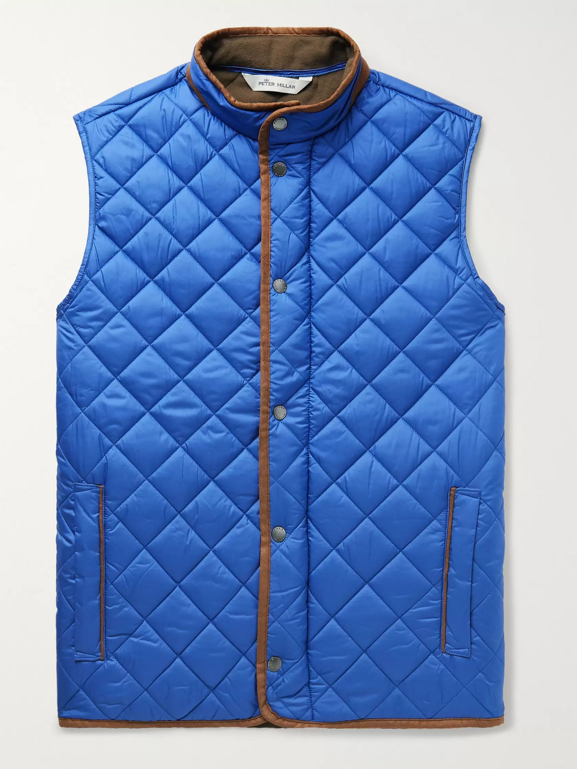 PETER MILLAR ESSEX MICROFIBRE-TRIMMED QUILTED SHELL GILET