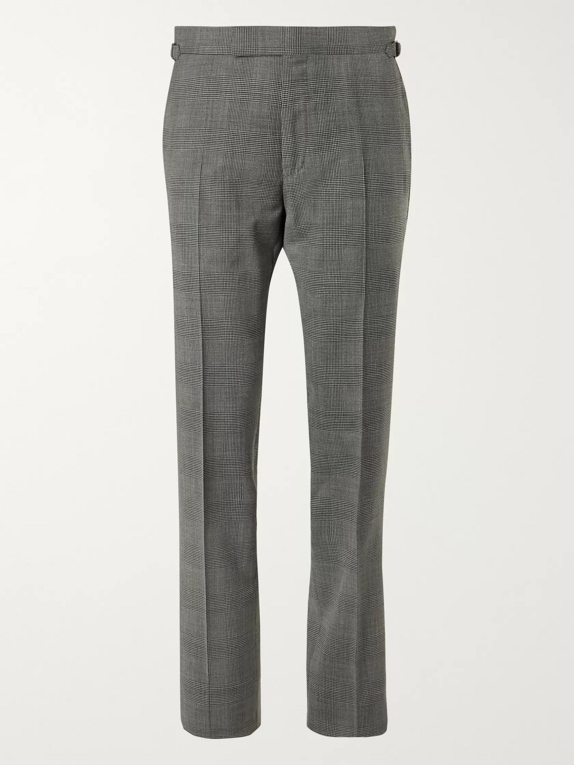 TOM FORD O'CONNOR PRINCE OF WALES CHECKED WOOL-BLEND SUIT TROUSERS