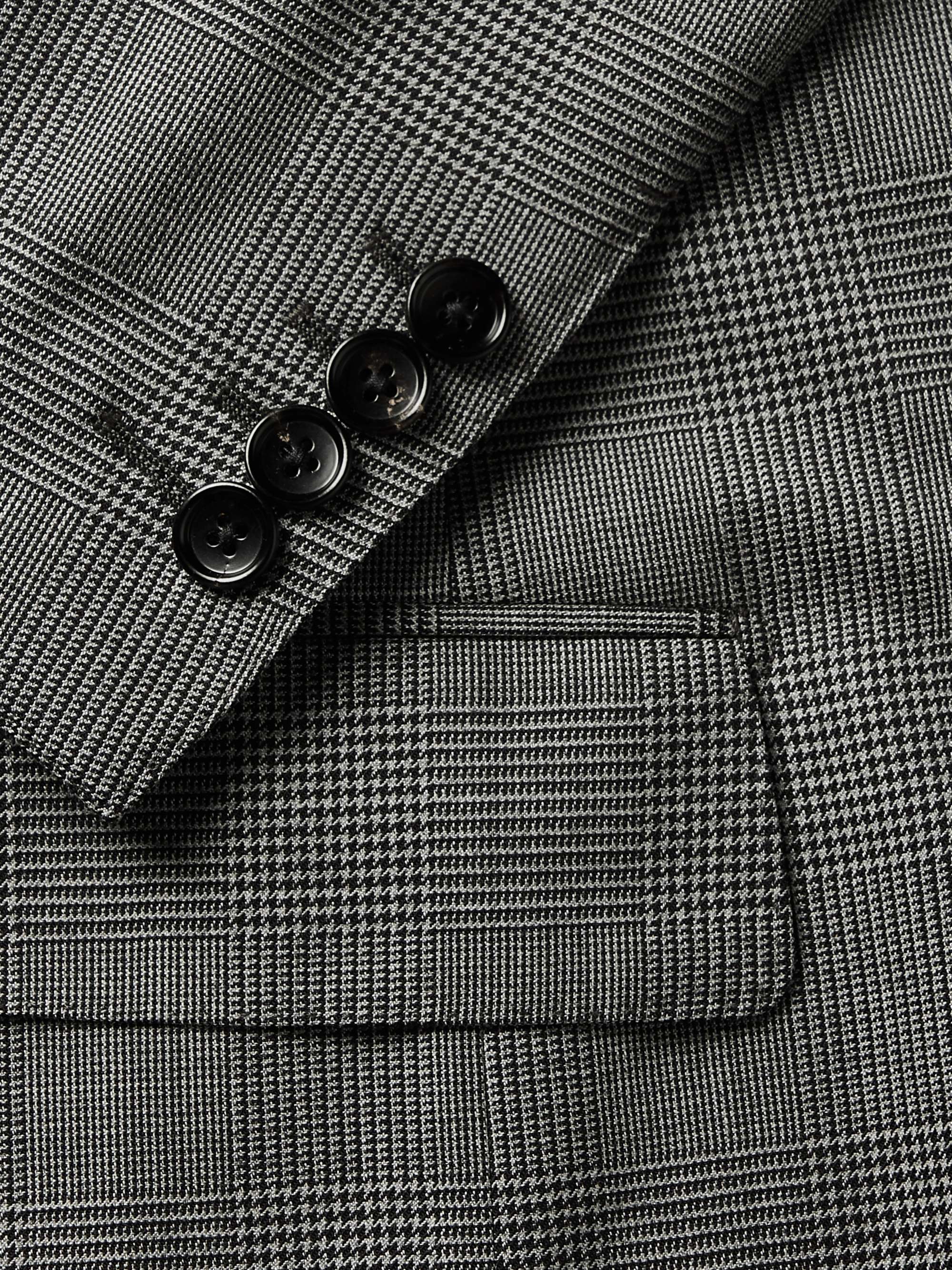 TOM FORD O'Connor Prince of Wales Checked Wool-Blend Suit Jacket
