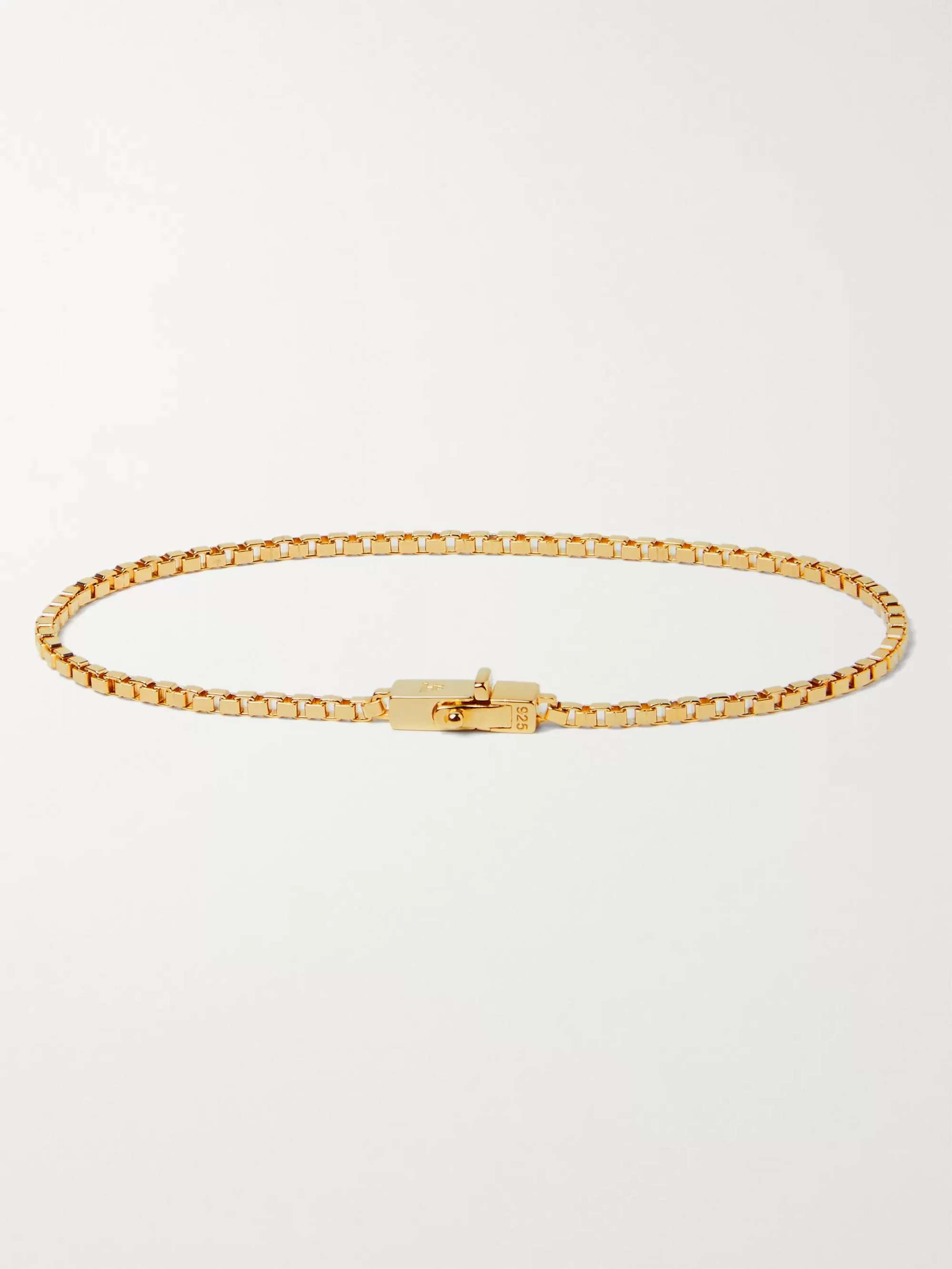 TOM WOOD Gold-Plated Sterling Silver Chain Bracelet