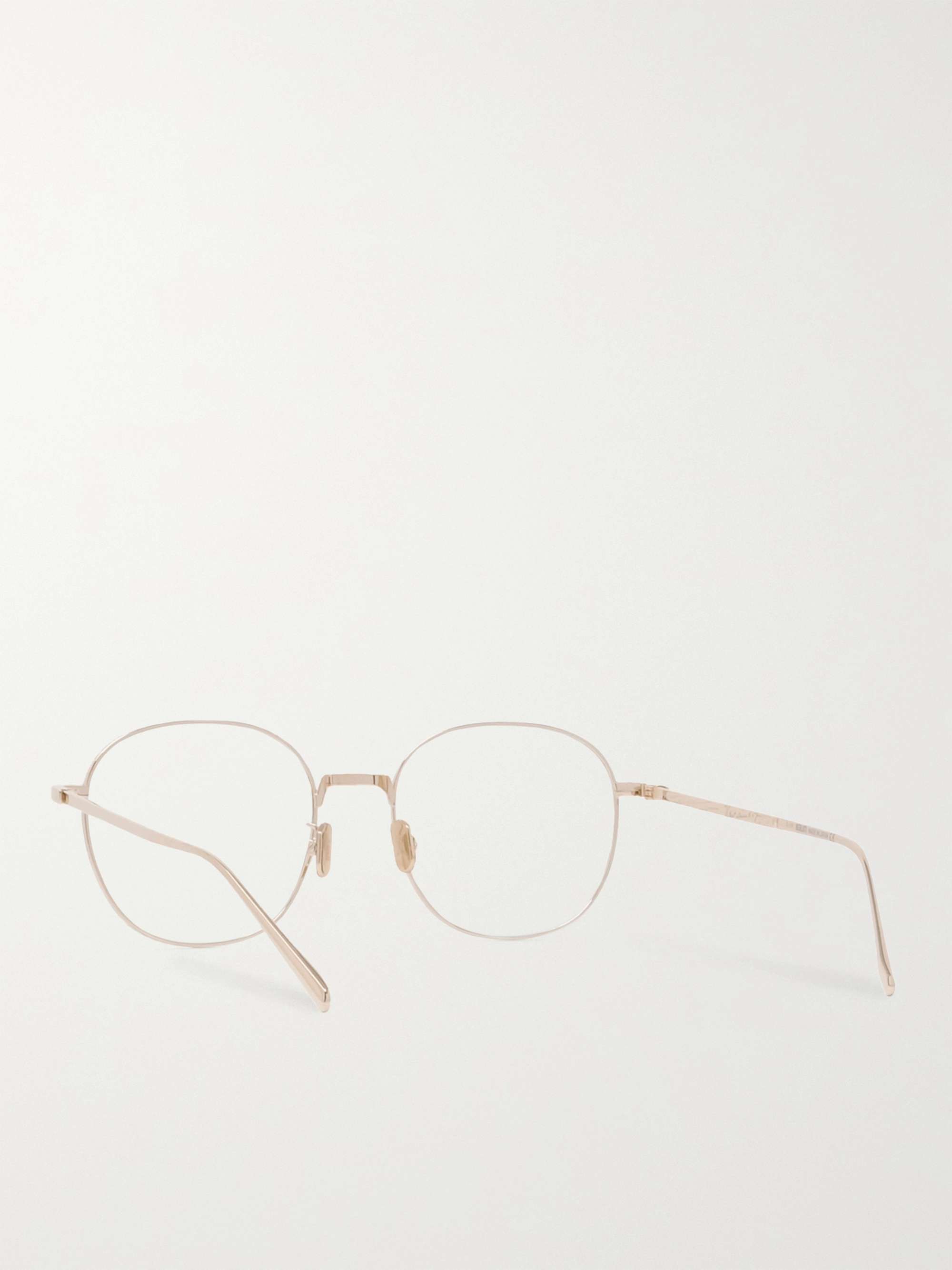 BERLUTI Round-Frame Gold-Tone Optical Glasses