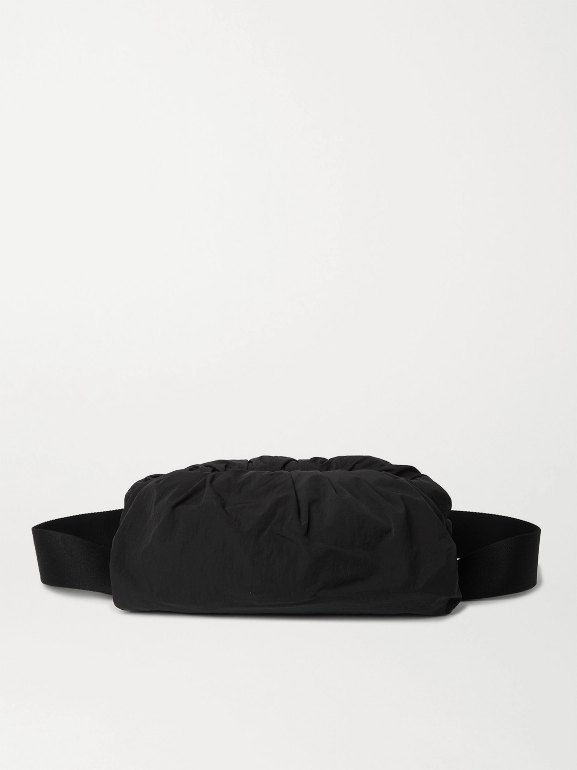 Bottega Veneta Nylon Belt Bag In Black