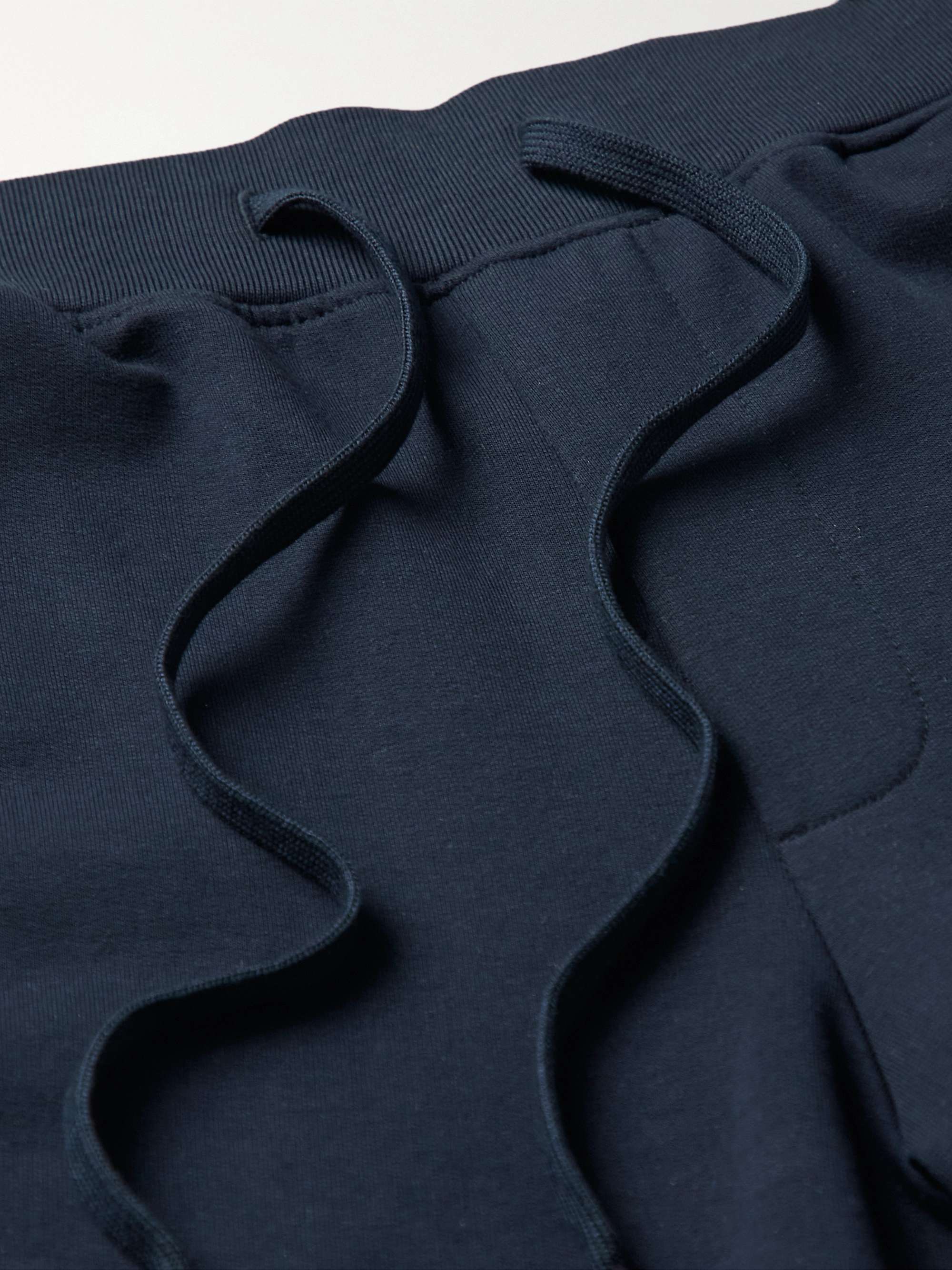 HANDVAERK Flex Tapered Stretch Pima Cotton-Jersey Sweatpants