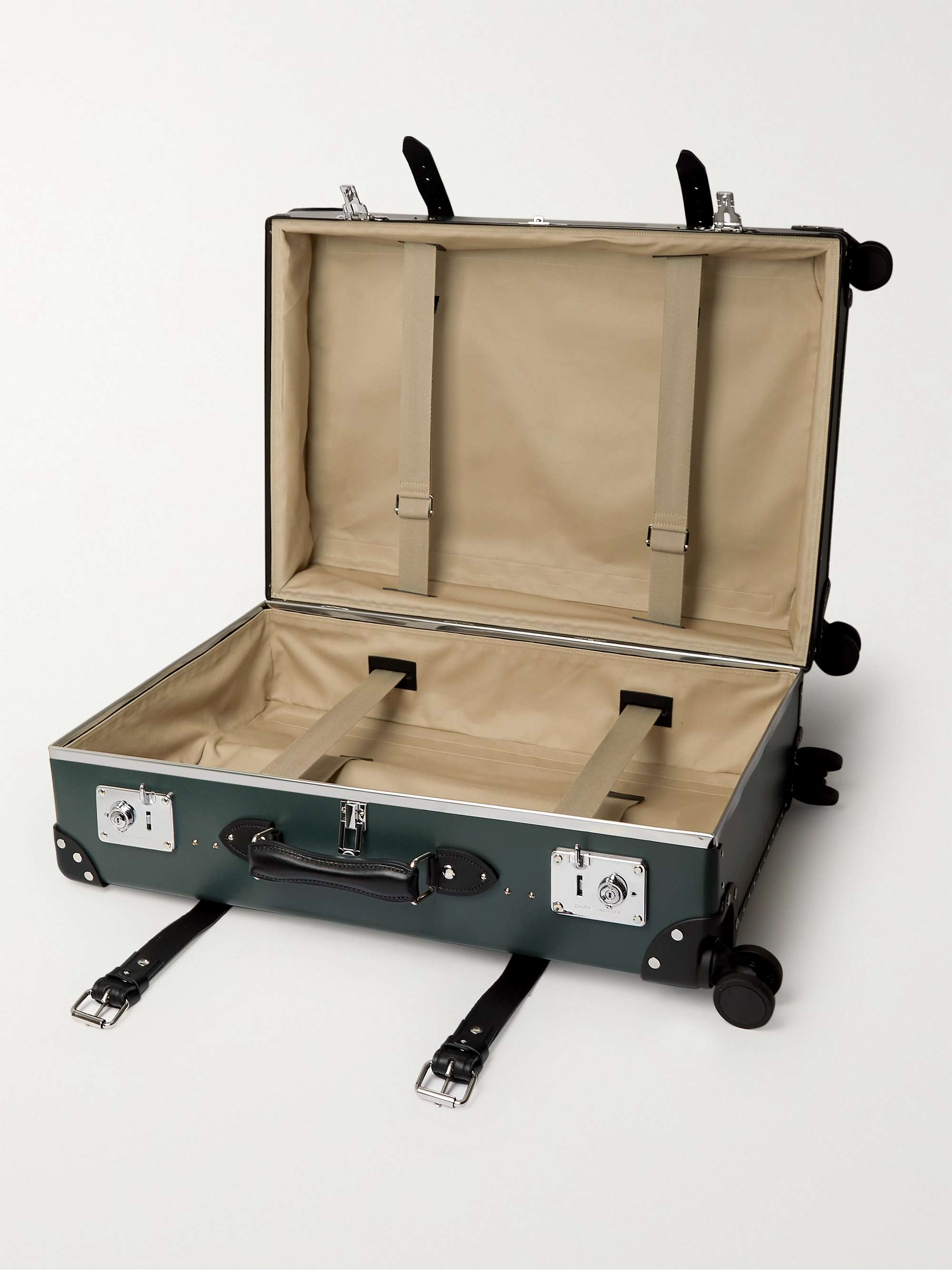GLOBE-TROTTER + No Time to Die 30" Leather-Trimmed Trolley Case
