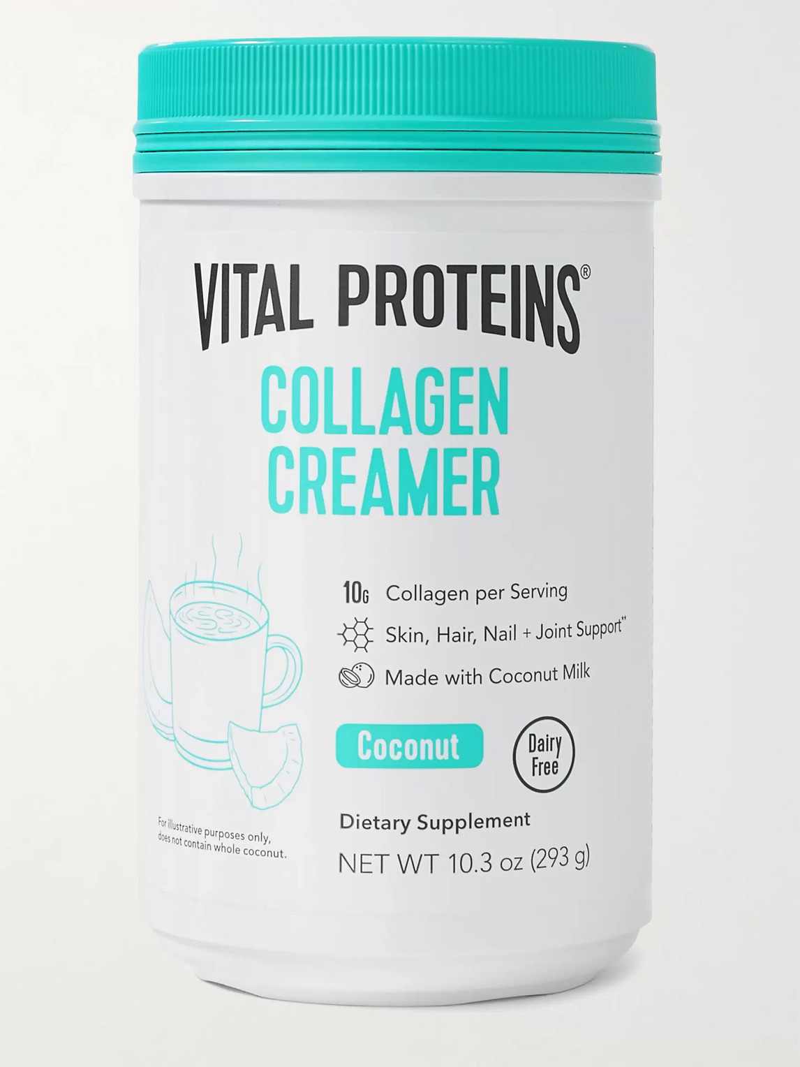 Vital Proteins Coconut Collagen Creamer, 293g In Colorless