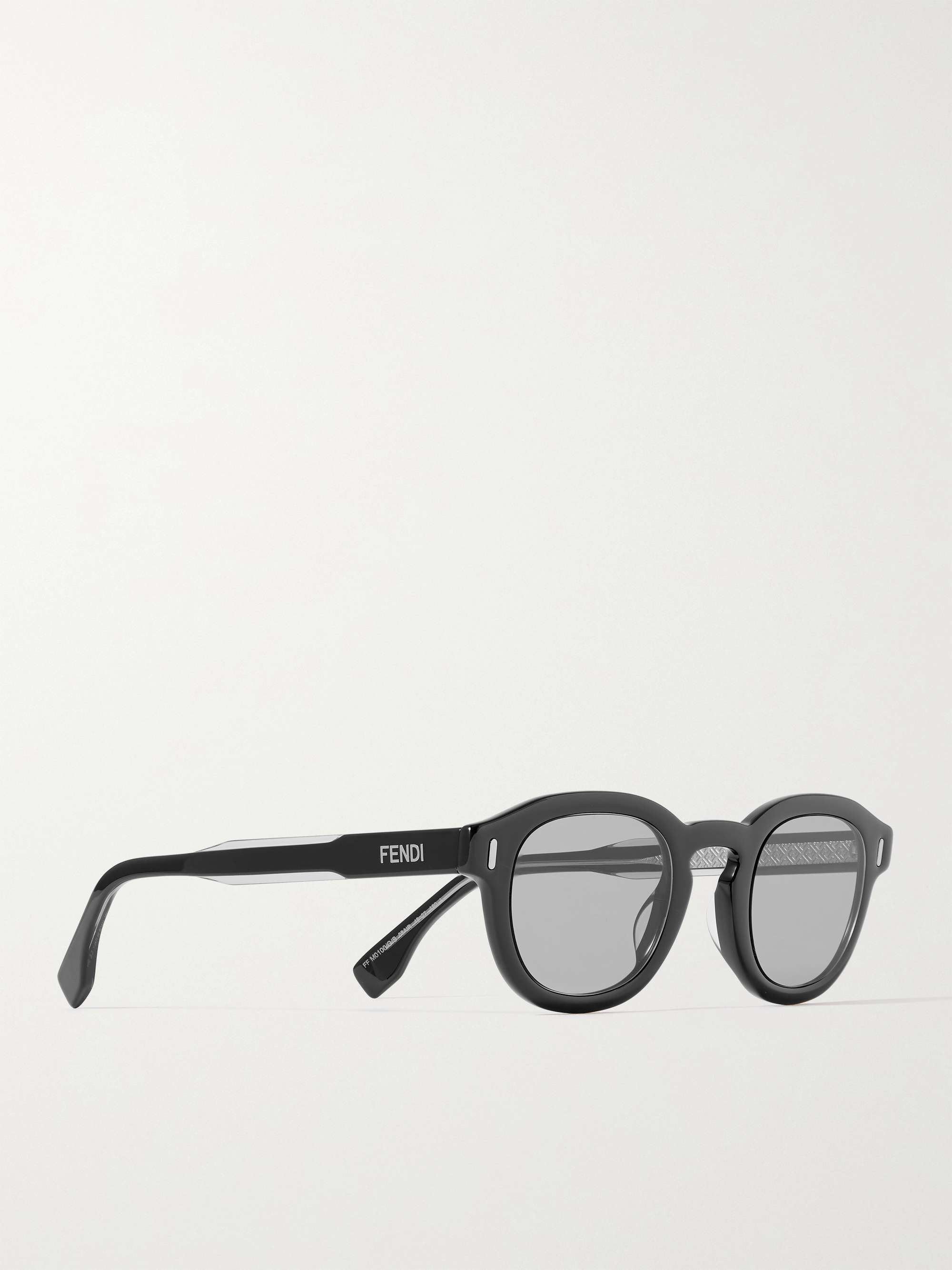 FENDI Round-Frame Acetate Sunglasses