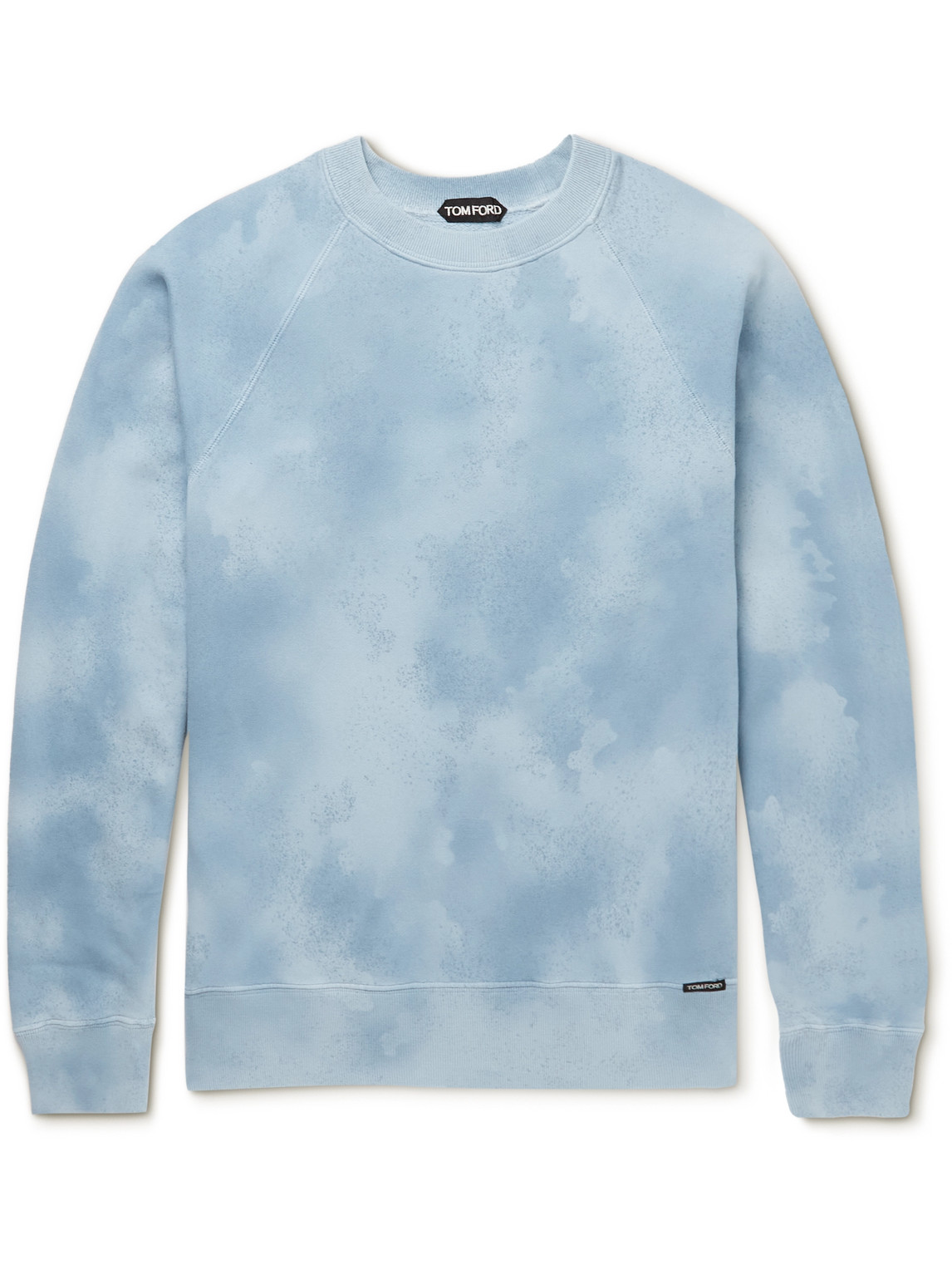 TOM FORD TIE-DYED COTTON-JERSEY SWEATSHIRT
