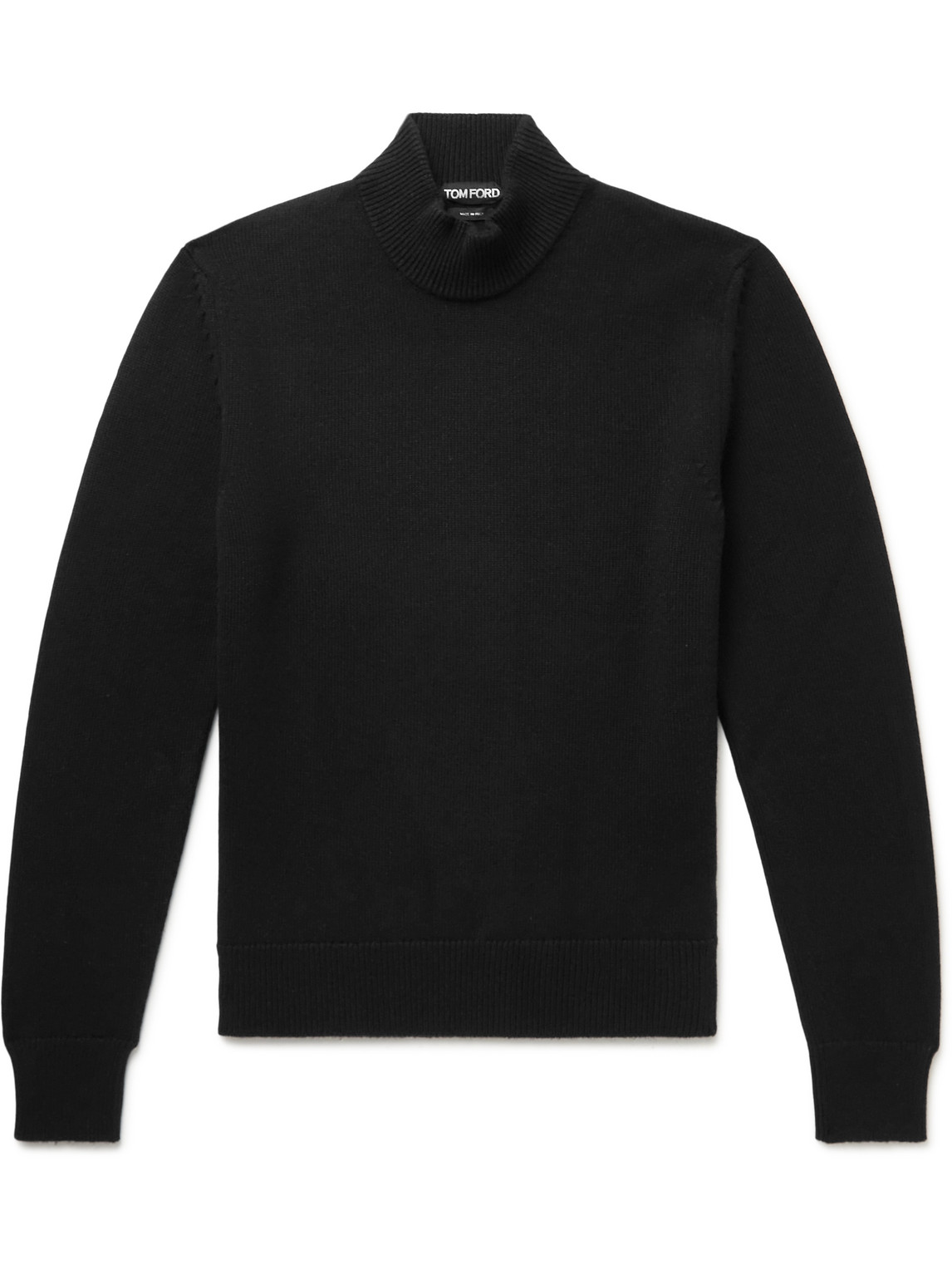 Tom Ford Slim-fit Cashmere, Mohair And Silk-blend Mock-neck Sweater In ...