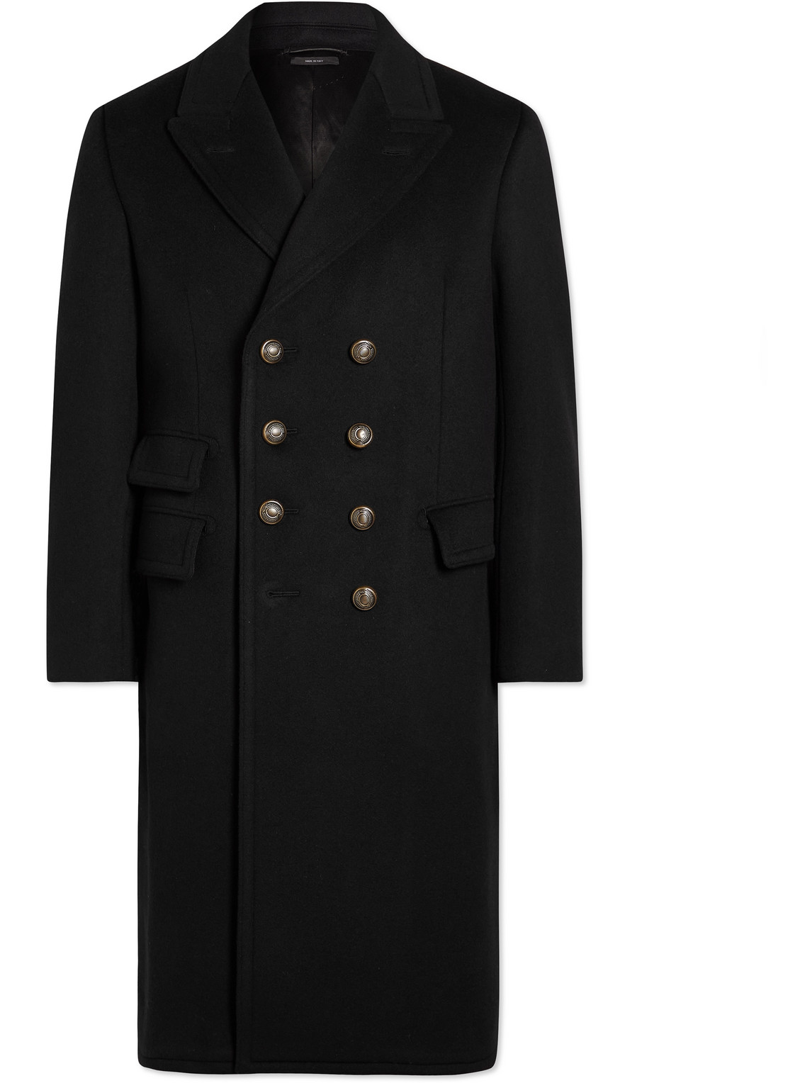 TOM FORD SLIM-FIT DOUBLE-BREASTED WOOL AND CASHMERE-BLEND COAT