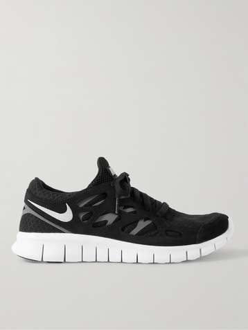 NIKE Free Run 2 Suede- and Rubber-Trimmed Mesh Running Sneakers