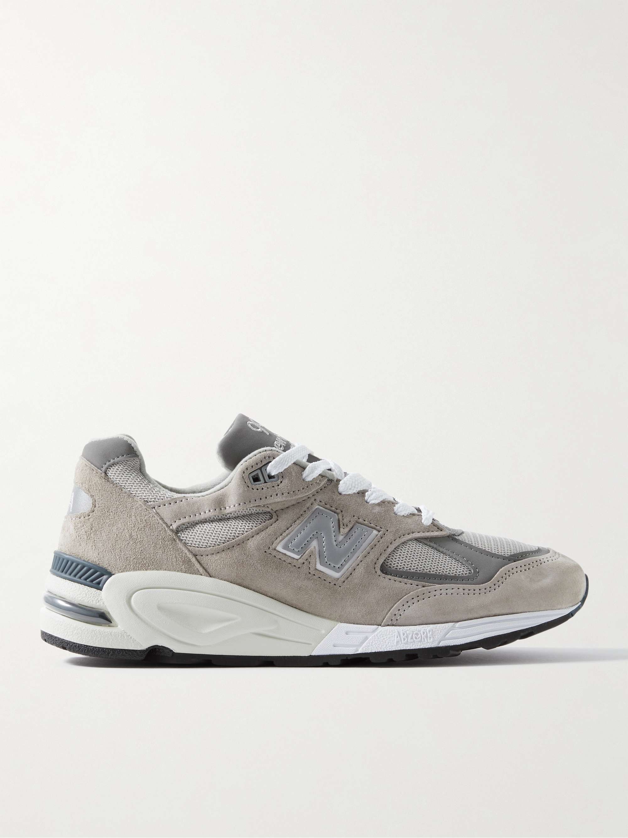 NEW BALANCE M990v2 Suede and Mesh Sneakers