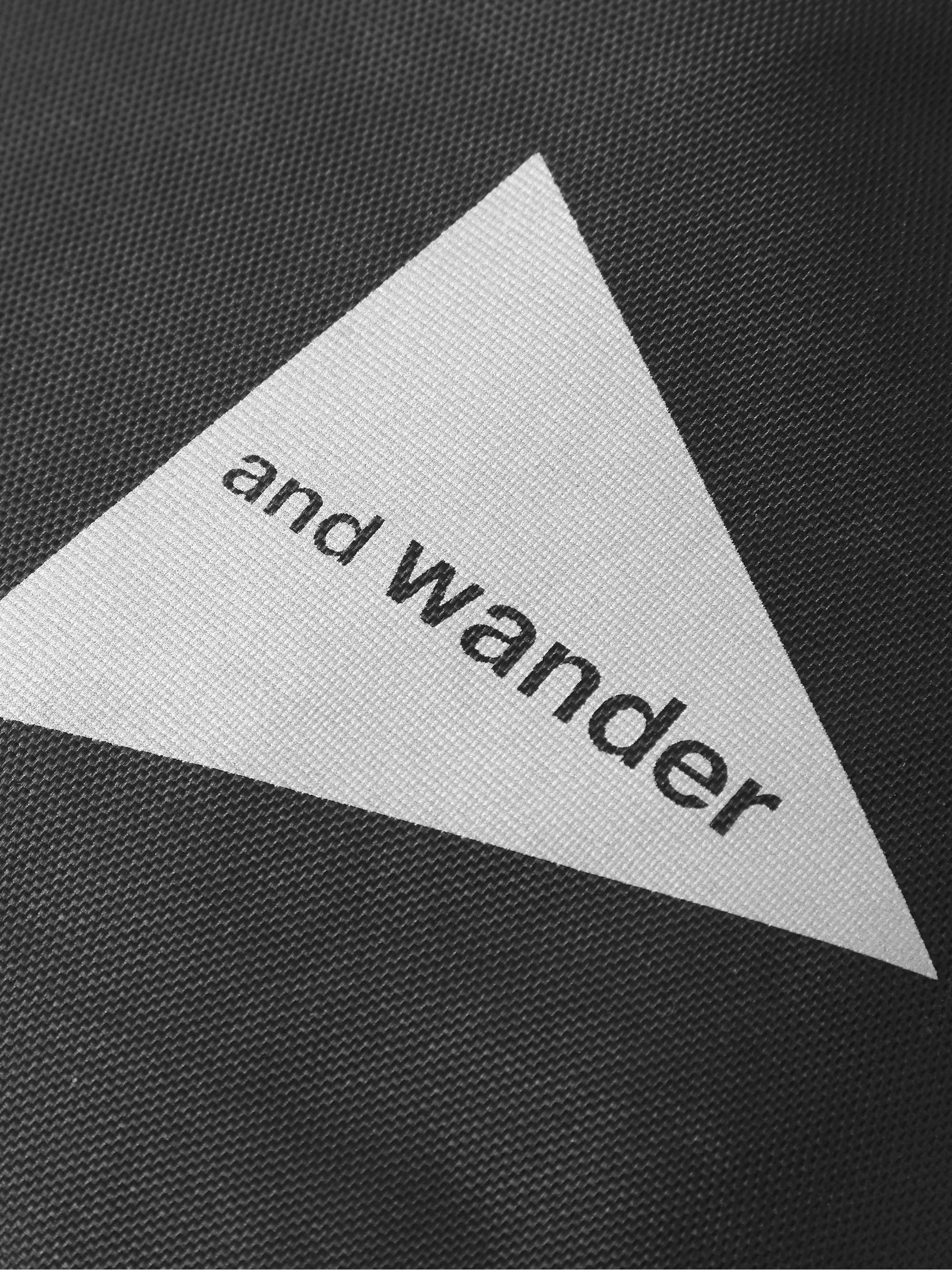 AND WANDER Logo-Print Nylon-Ripstop Messenger Bag