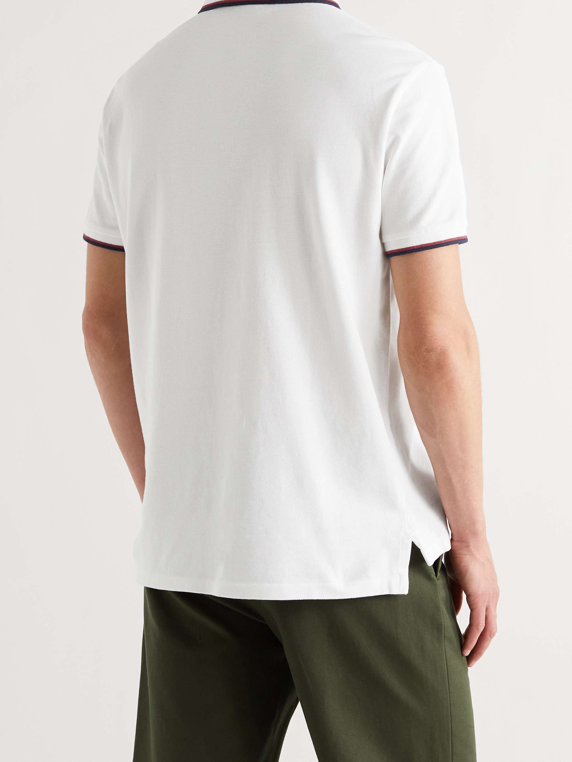 POLO RALPH LAUREN Slim-Fit Contrast-Tipped Cotton-Piqué Polo Shirt