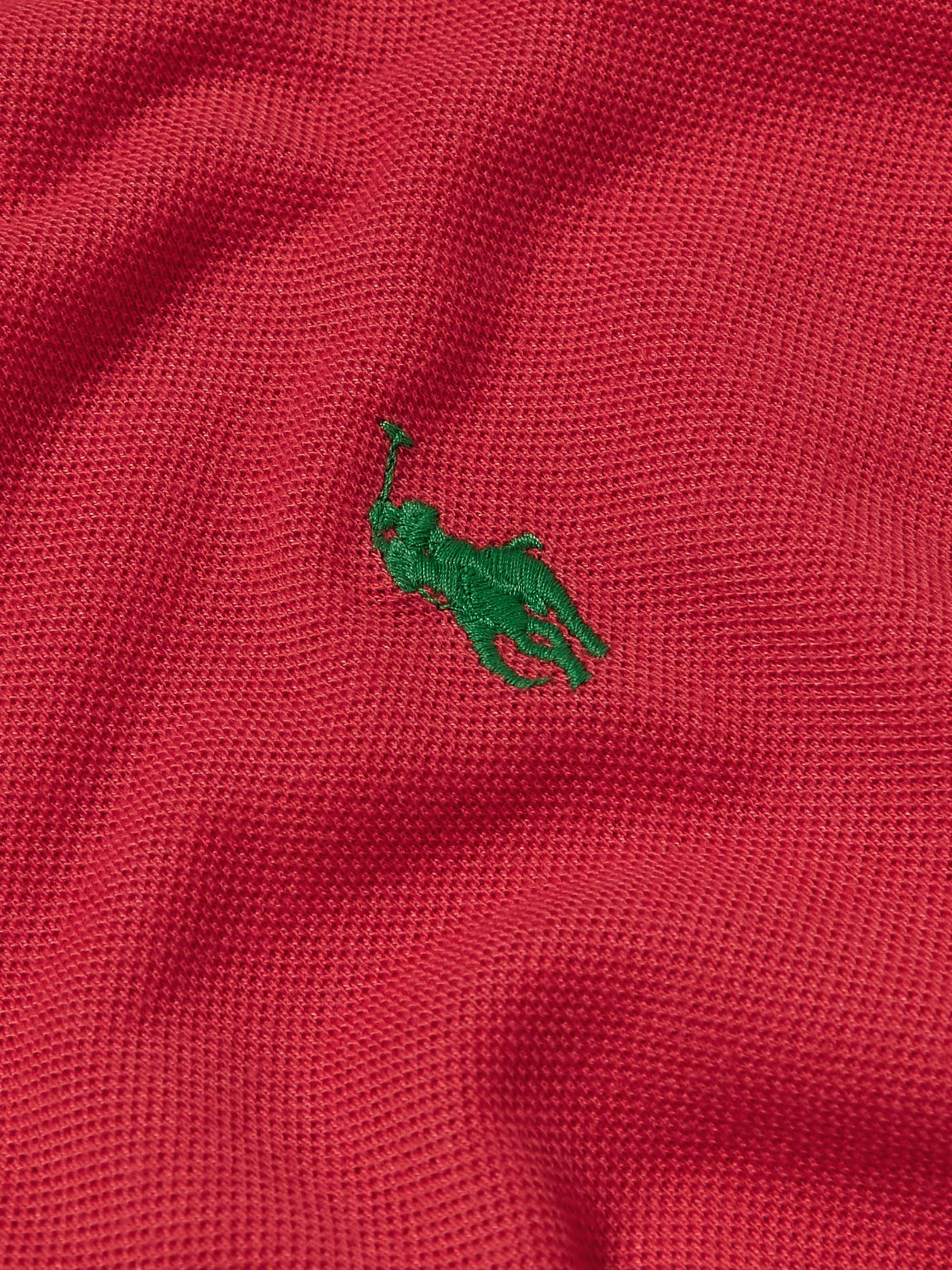 POLO RALPH LAUREN Earth Slim-Fit Logo-Embroidered Recycled Piqué Polo Shirt