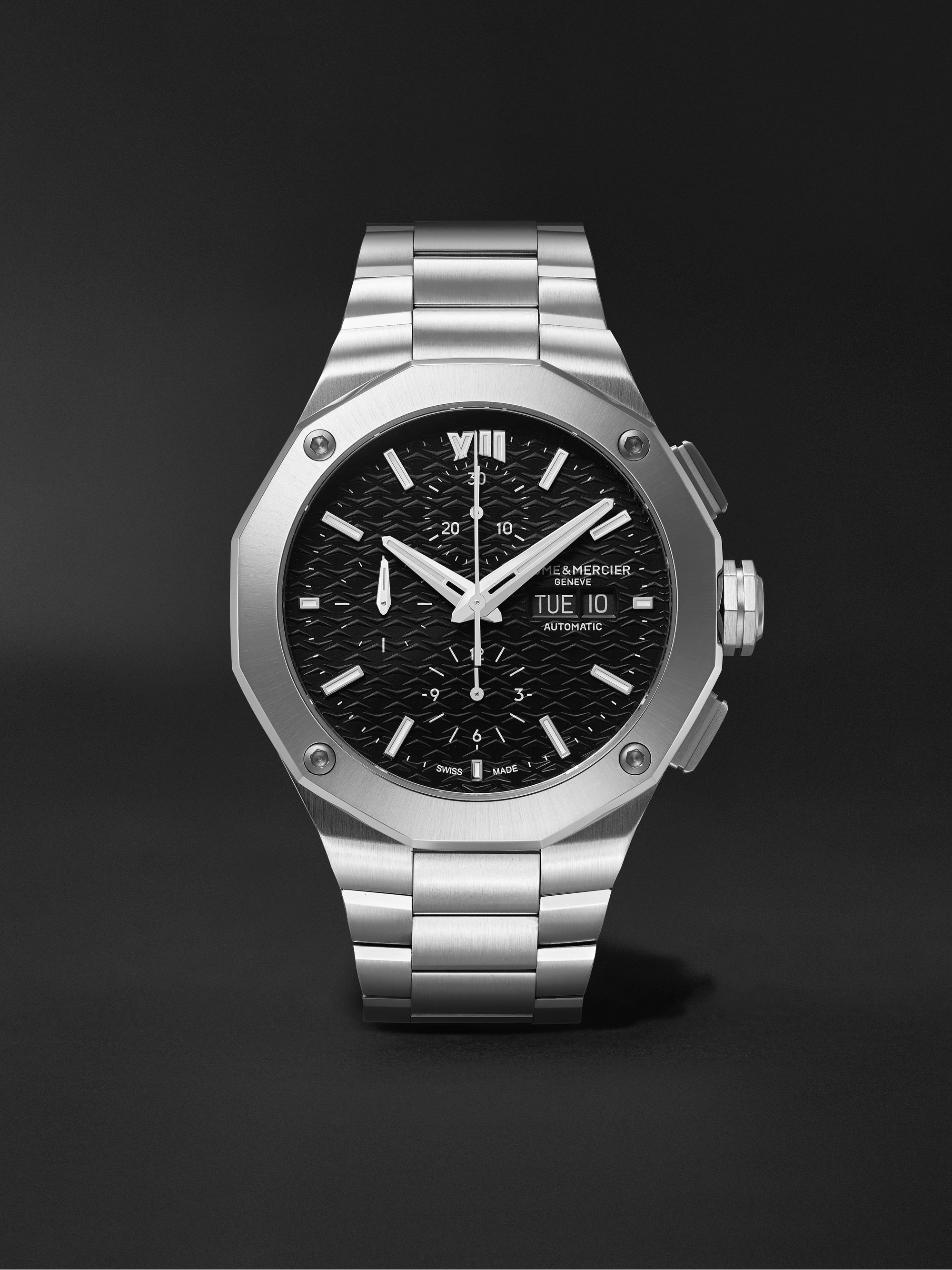 BAUME & MERCIER Riviera Automatic Chronograph 43mm Stainless Steel Watch, Ref. No. M0A10624