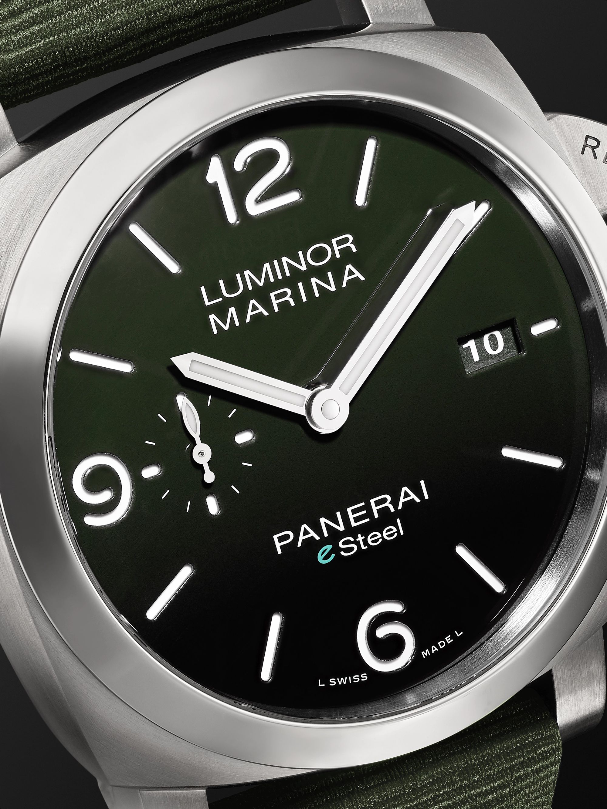 PANERAI Luminor Marina Automatic 44mm eSteel and Recycled PET Watch, Ref. No. PAM01356