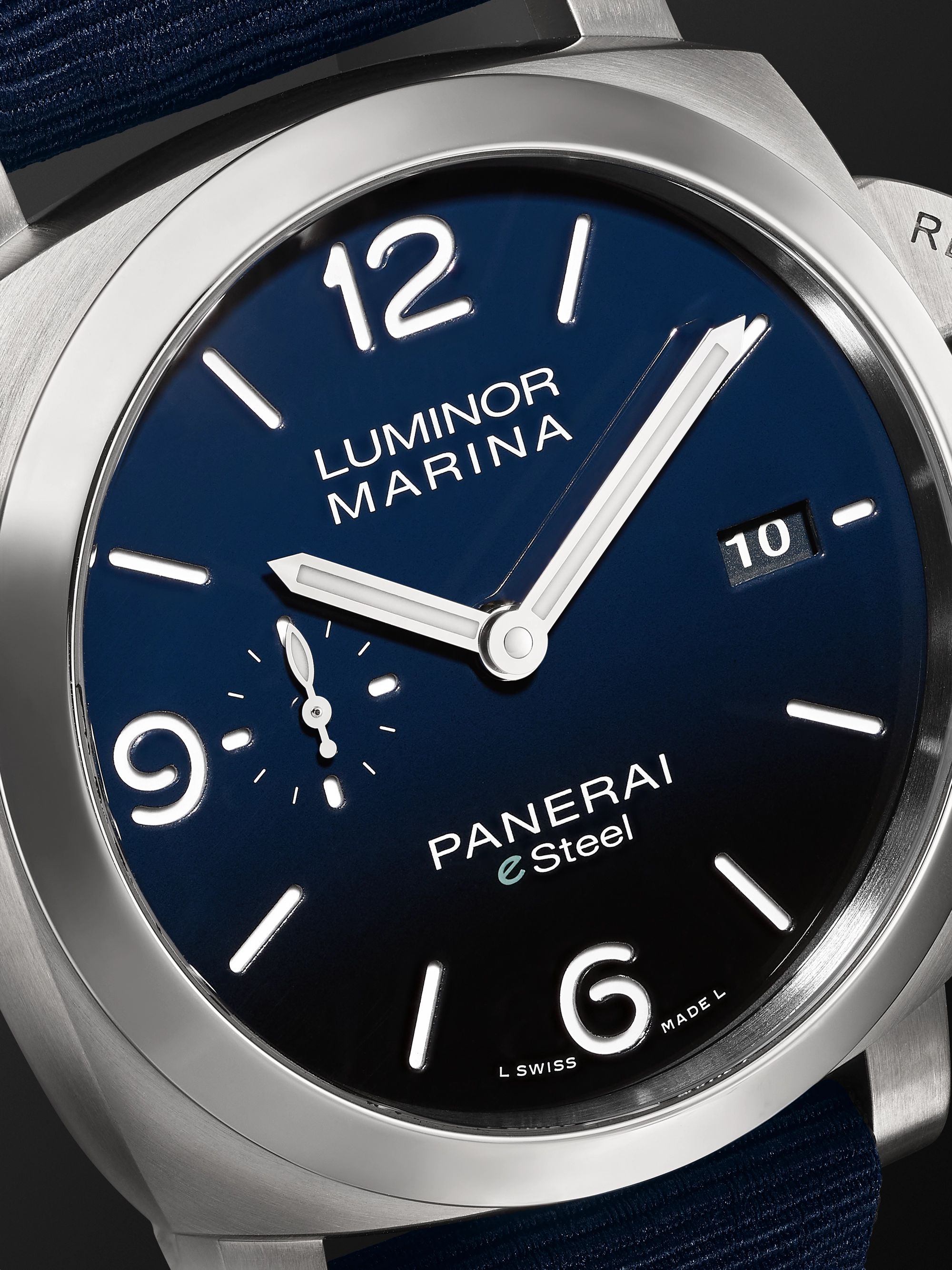 PANERAI Luminor Marina Automatic 44mm eSteel and Recycled PET Watch, Ref. No. PAM01157