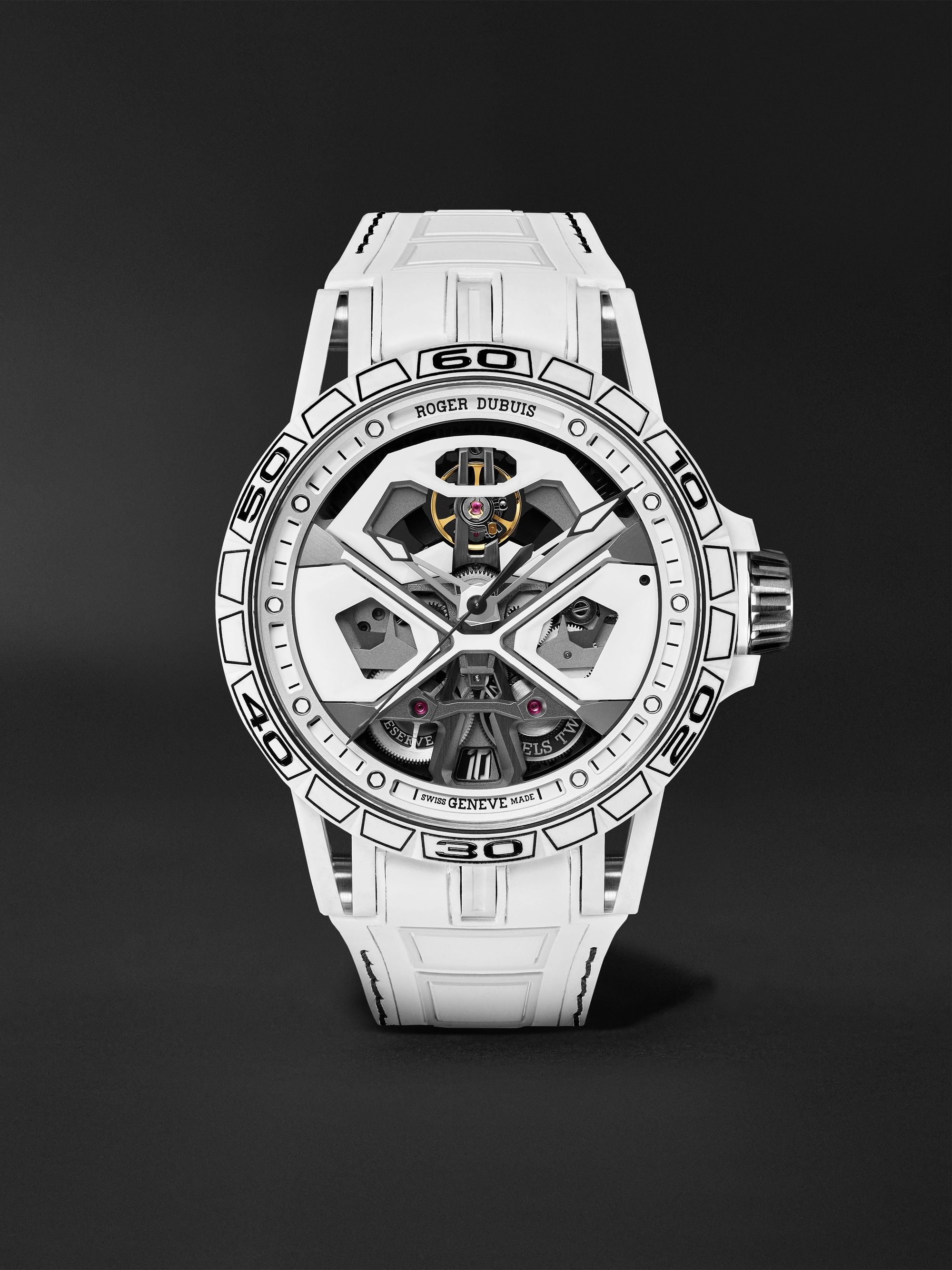 ROGER DUBUIS Excalibur Huracán Limited Edition Automatic Skeleton 45mm Ceramic Watch, Ref. No. EX0947