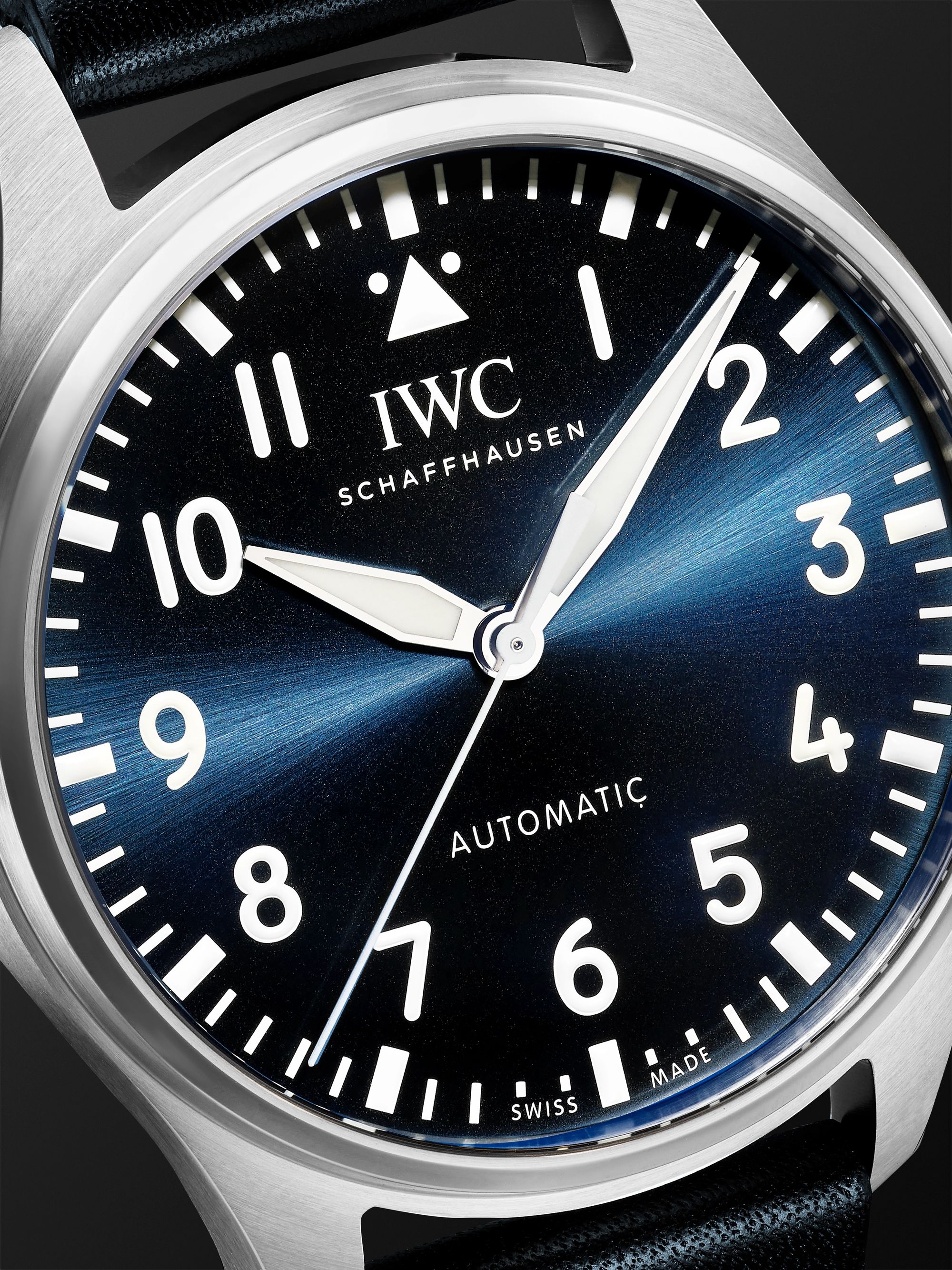 IWC SCHAFFHAUSEN Big Pilot's Automatic 43mm Stainless Steel and Leather Watch, Ref. No. IW329303